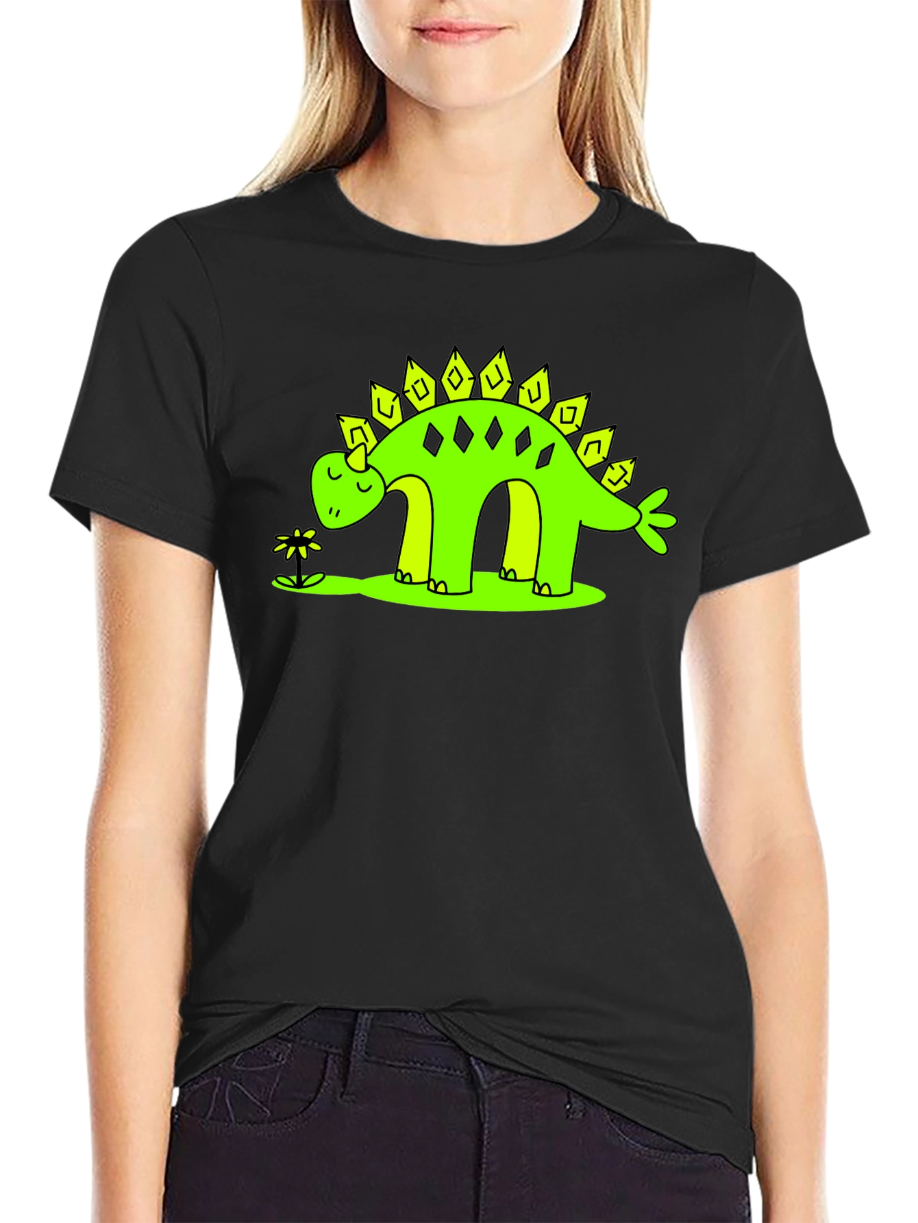 Dinosaur T-Shirt - Cute Stegosaurus Design