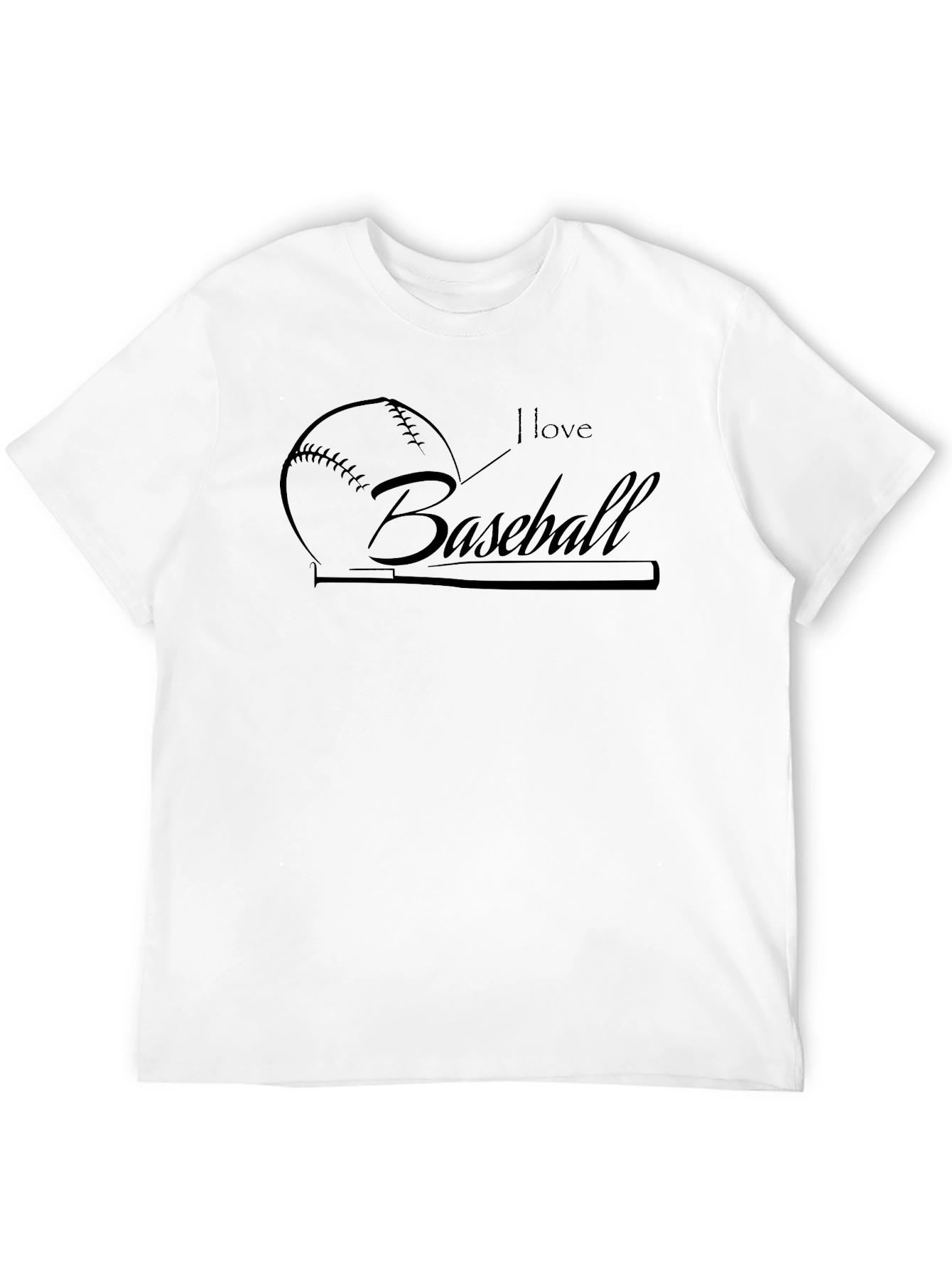 I Love Baseball T-Shirt - Sporty Tee
