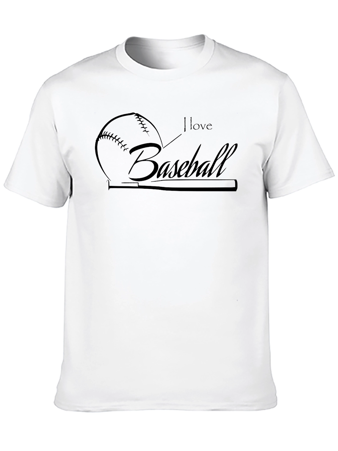 I Love Baseball T-Shirt - Sporty Tee