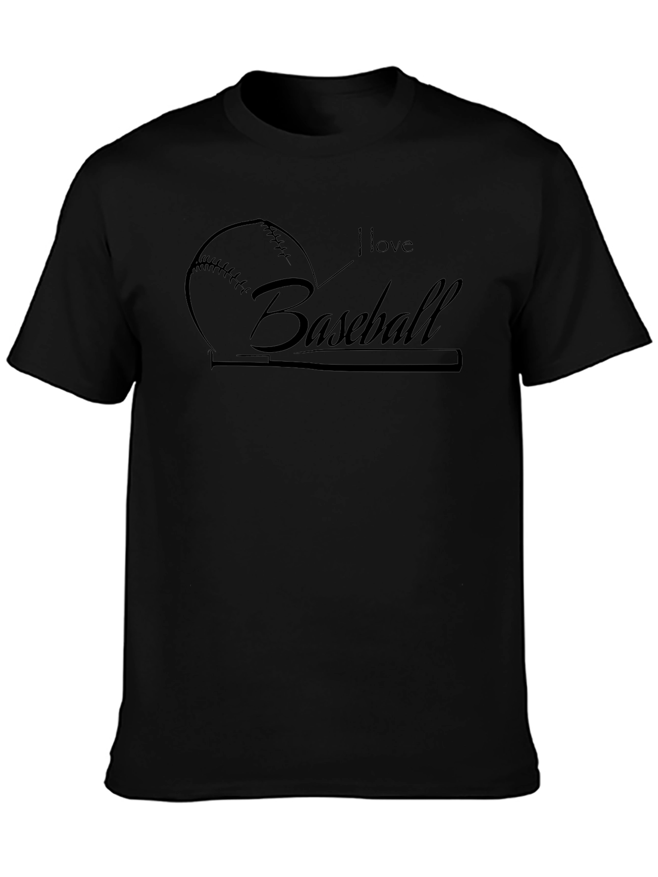 I Love Baseball T-Shirt - Sporty Tee