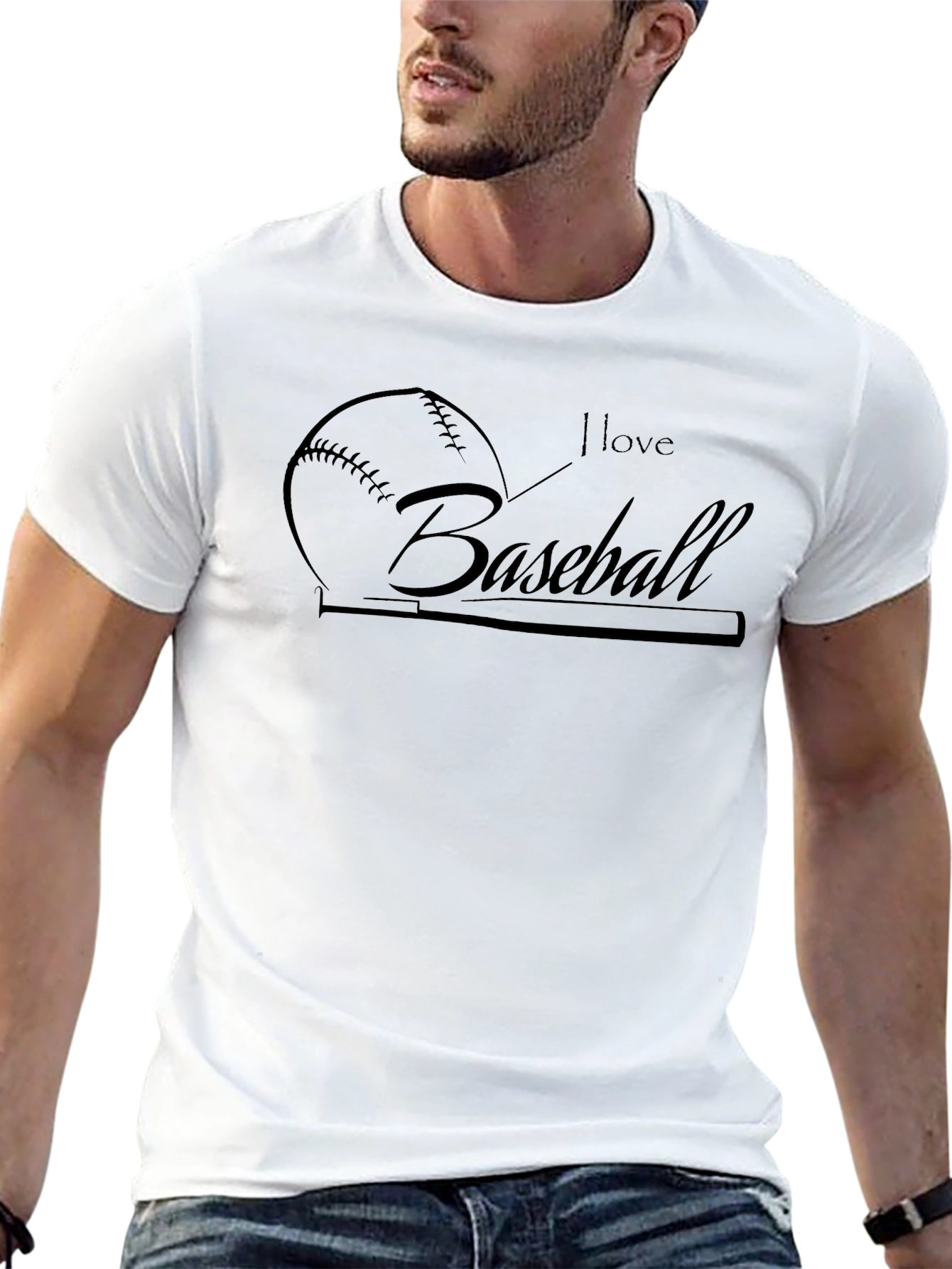 I Love Baseball T-Shirt - Sporty Tee