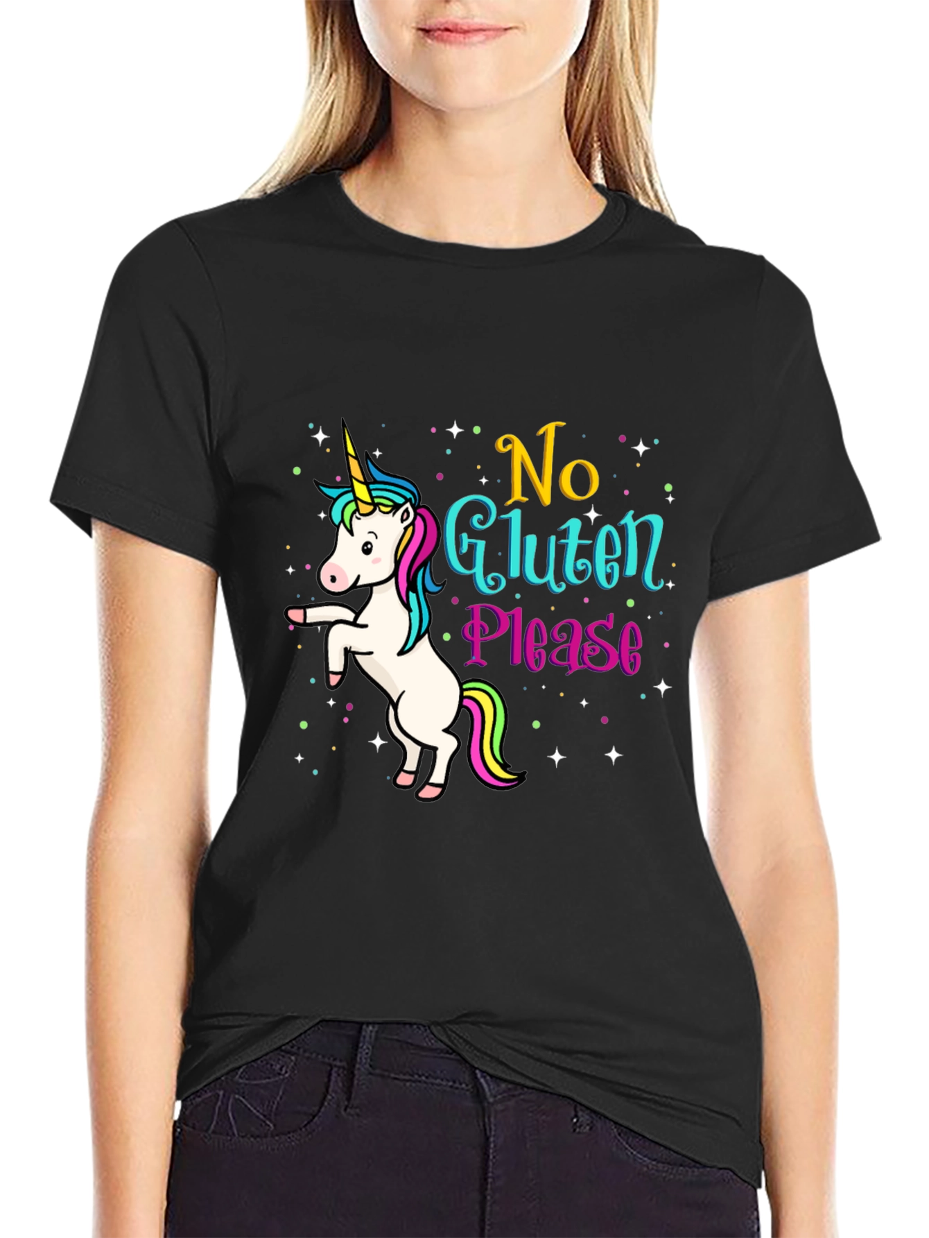 Unicorn No Gluten Please Graphic Tee