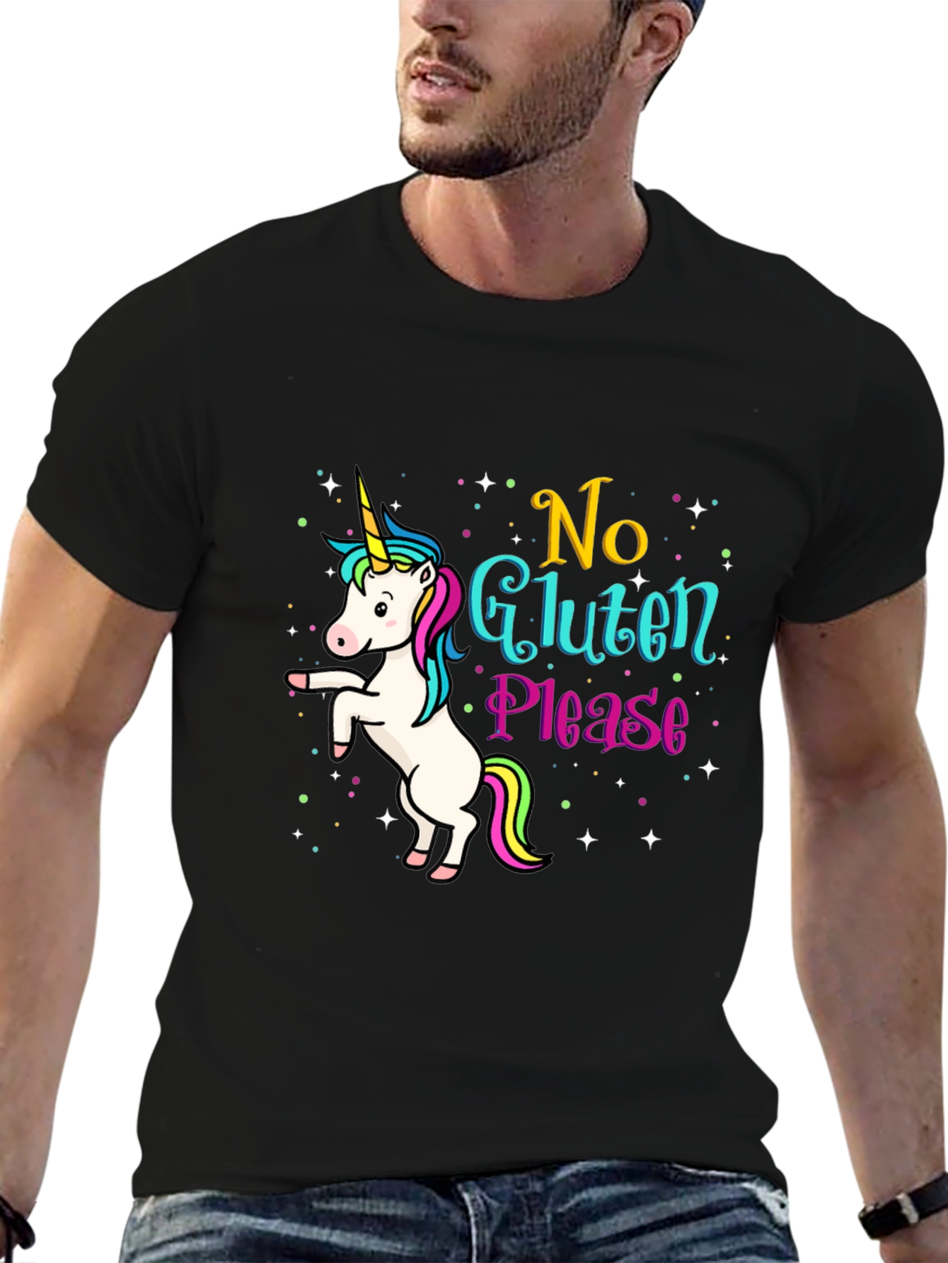 Unicorn No Gluten Please Graphic Tee