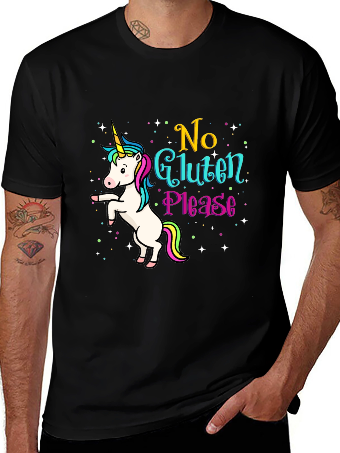 Unicorn No Gluten Please Graphic Tee