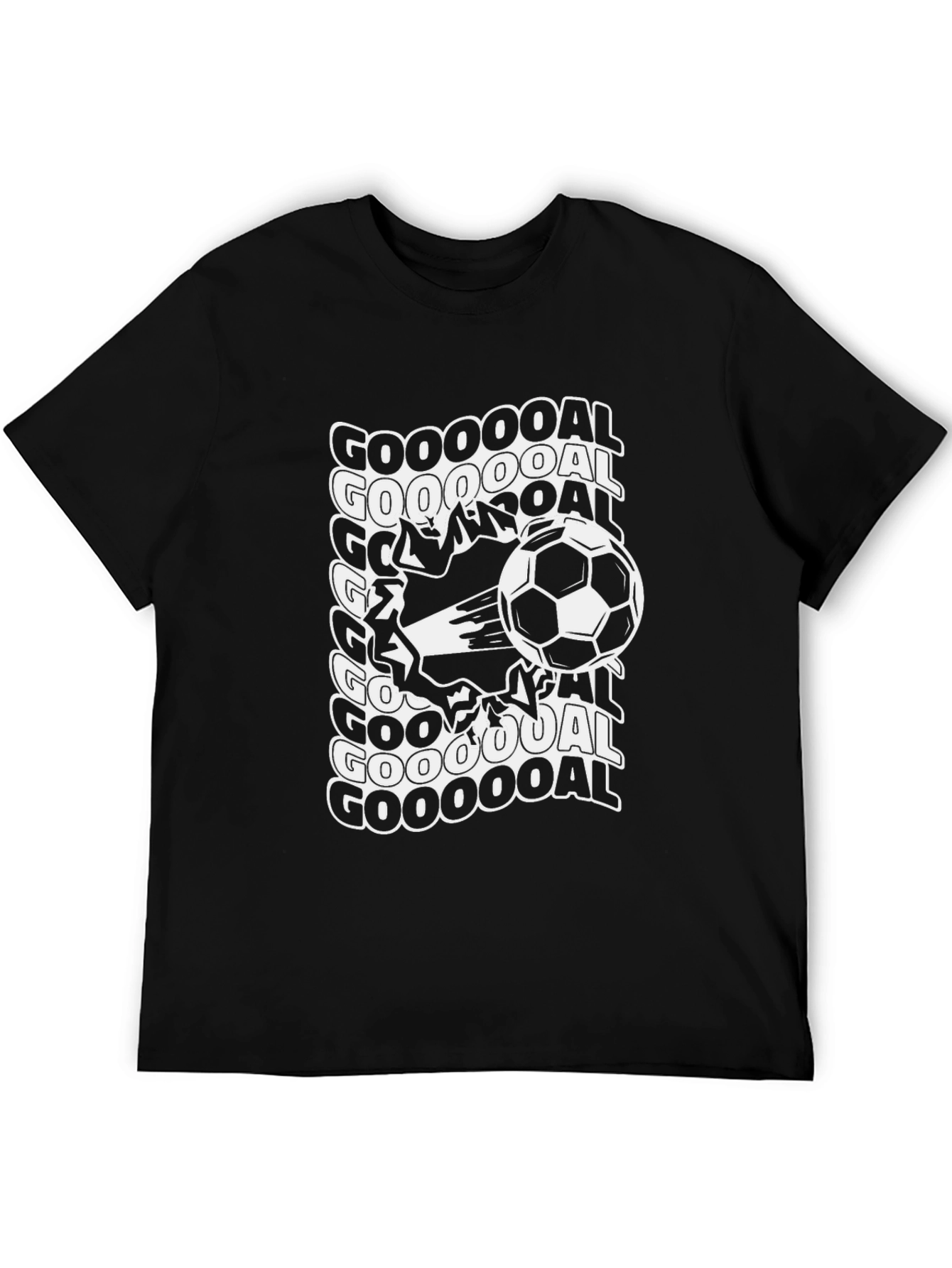 Goooooal Soccer T-Shirt Black