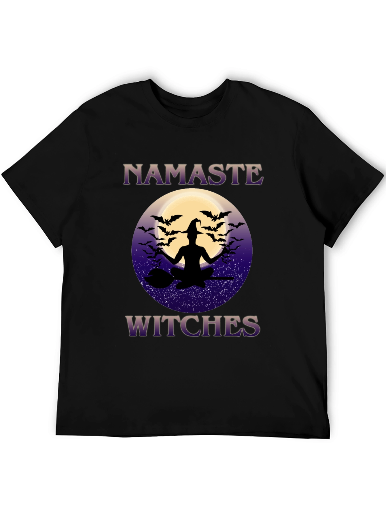 Namaste Witches T-Shirt - Halloween Yoga Design