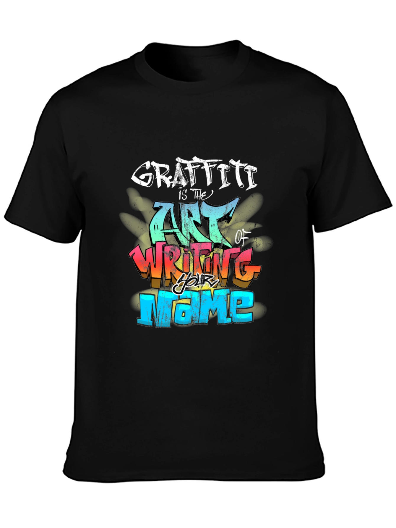 Graffiti Art Black T-Shirt