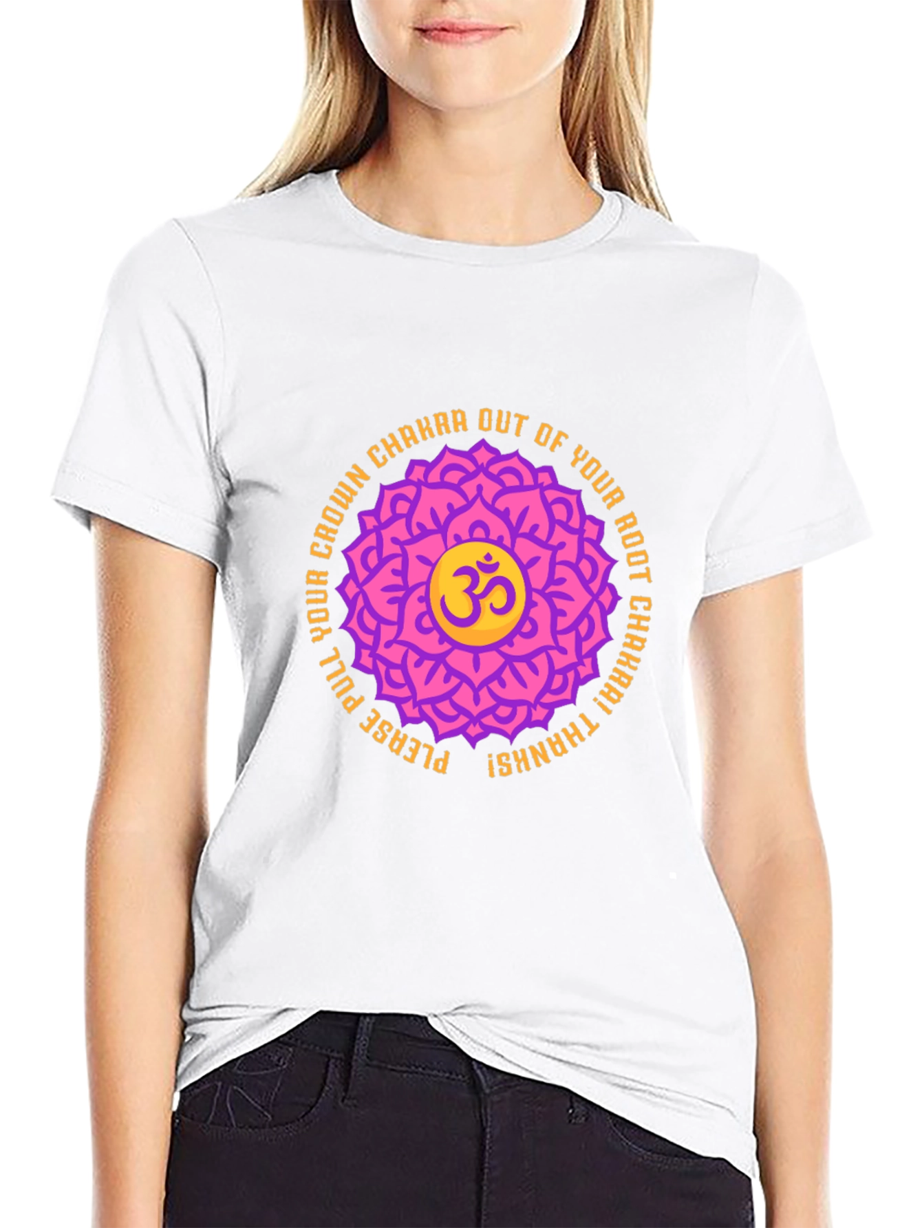 Chakra Lotus Om Graphic T-Shirt