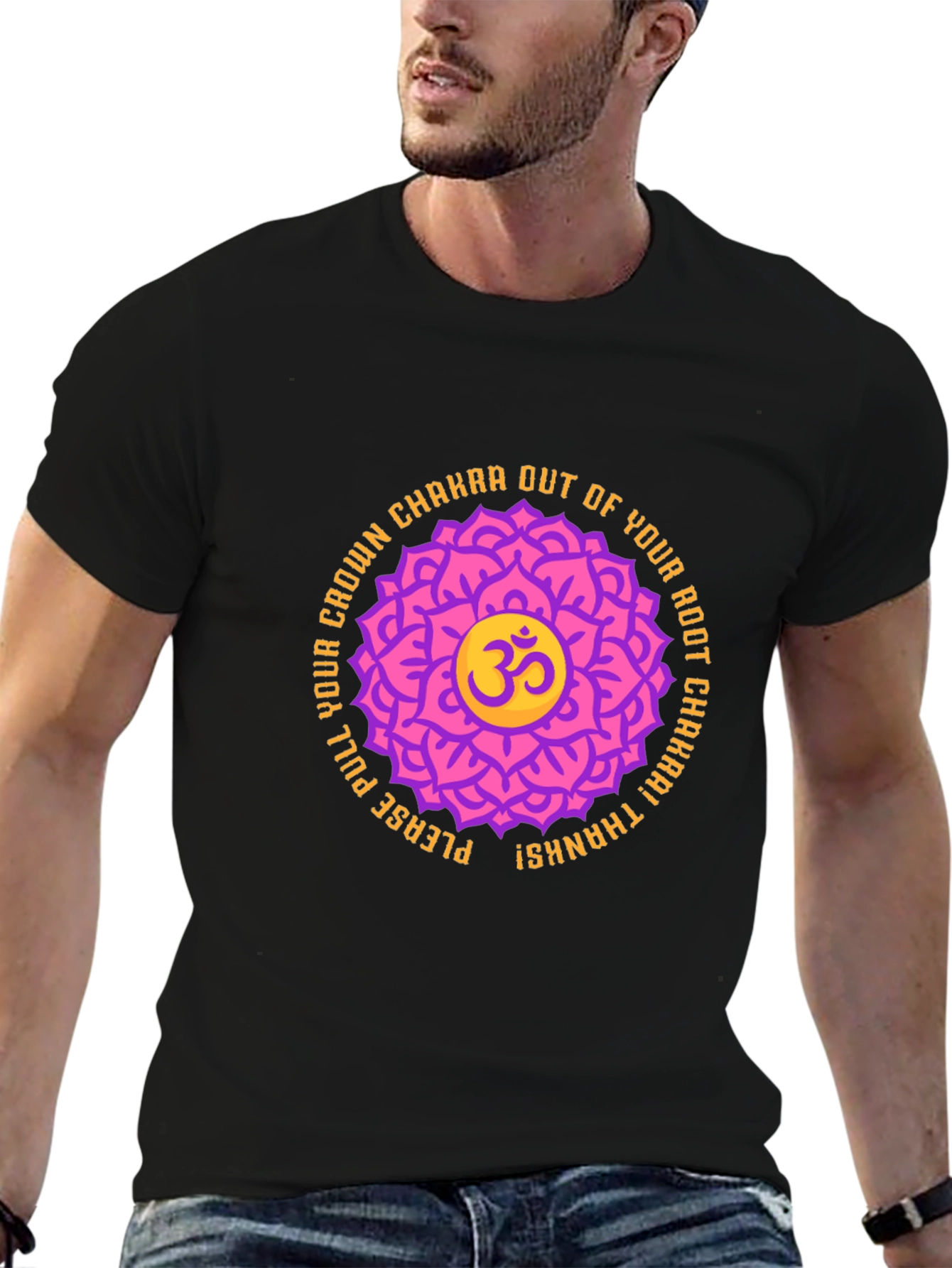 Chakra Lotus Om Graphic T-Shirt