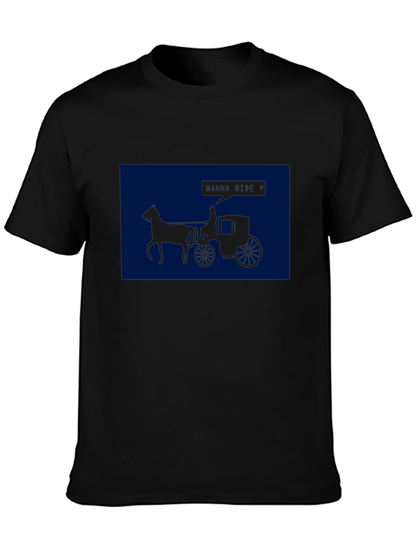 Horse Carriage Graphic Tee - Classic Style