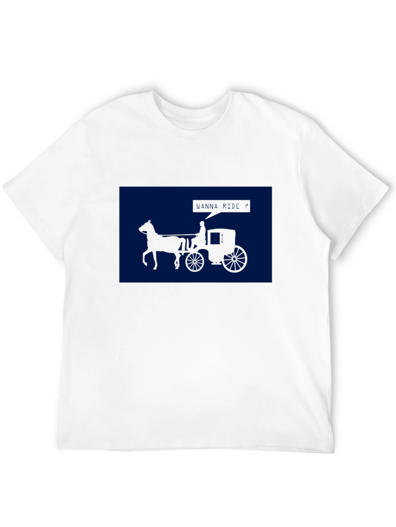 Horse Carriage Graphic Tee - Classic Style
