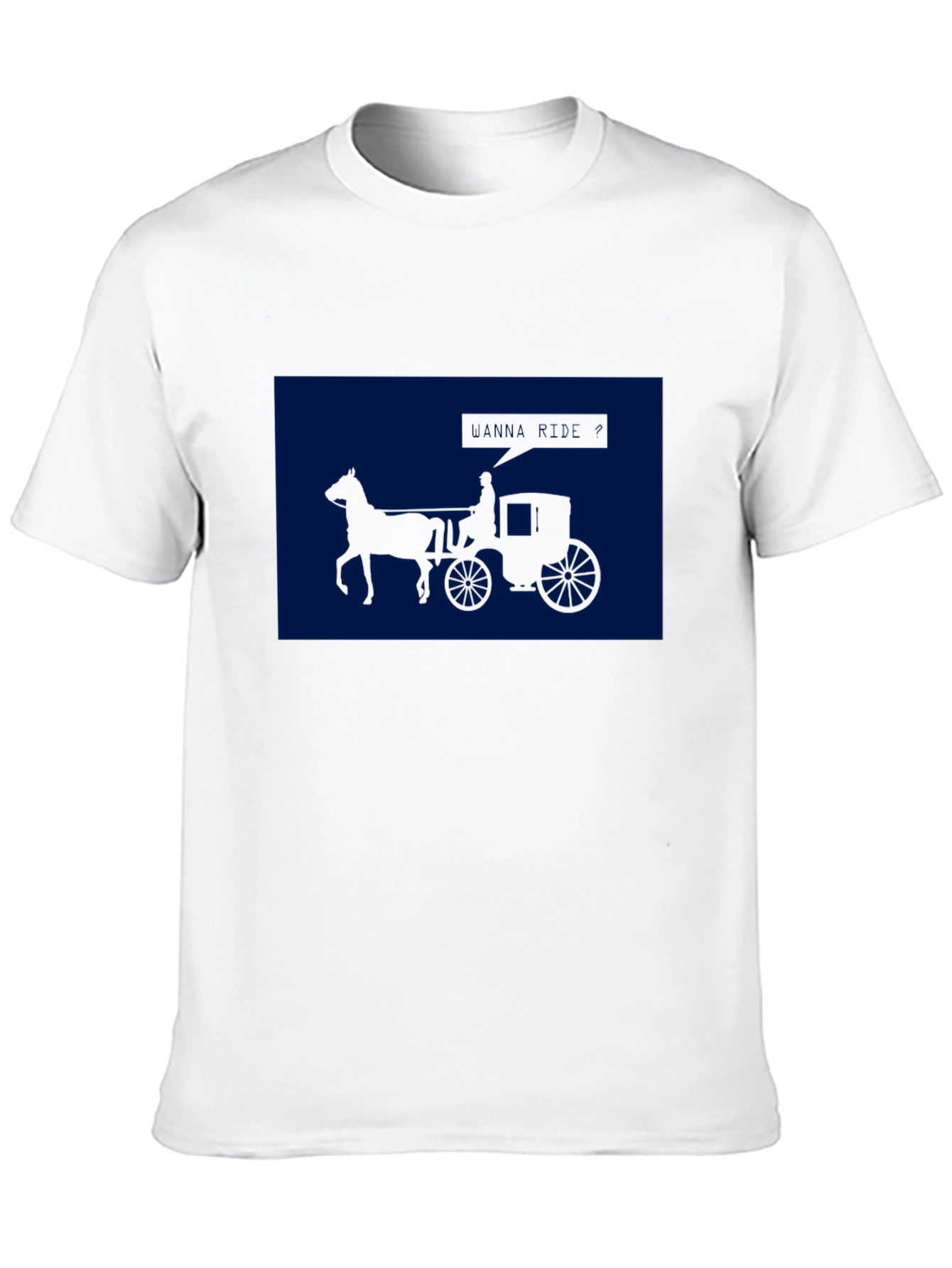 Horse Carriage Graphic Tee - Classic Style