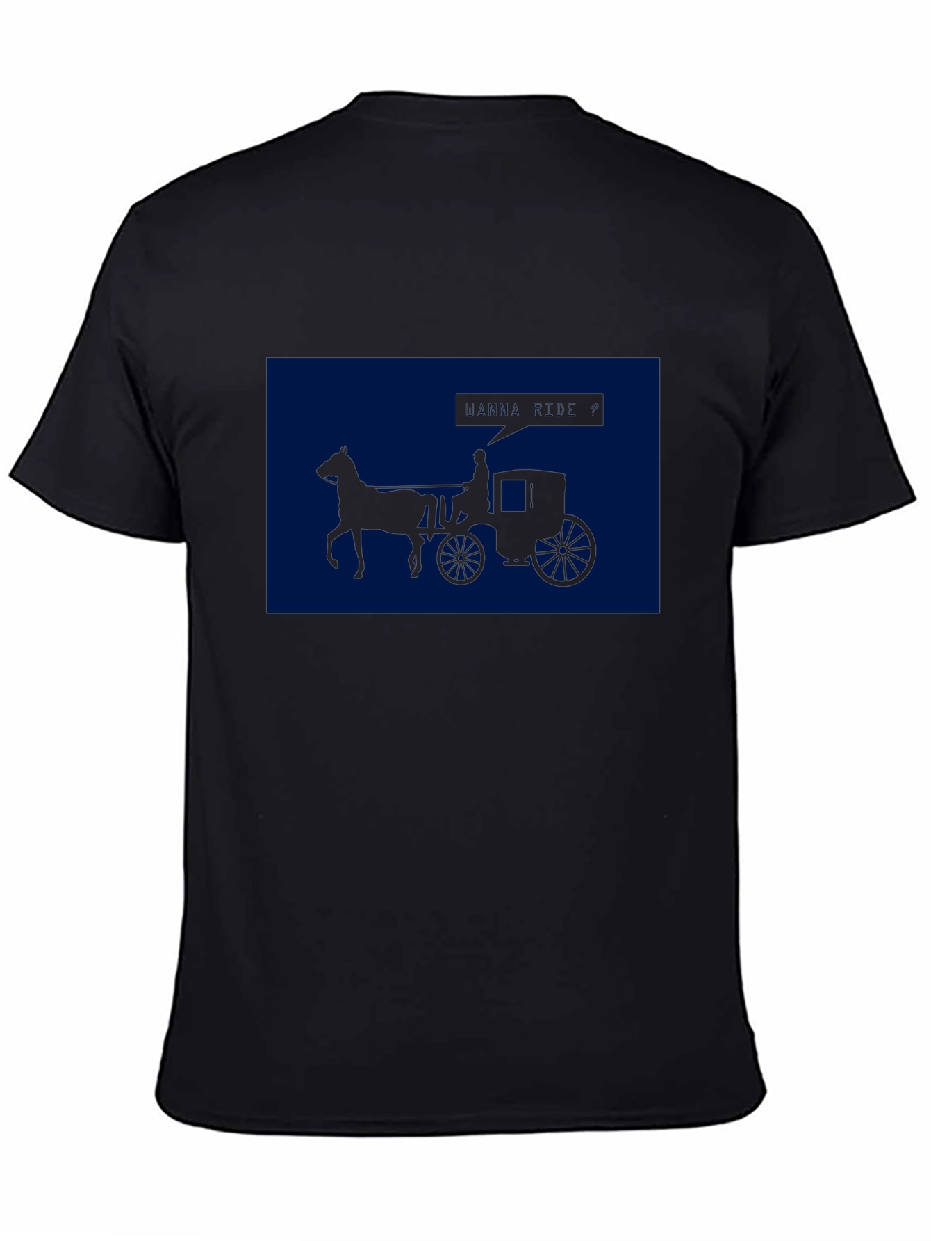 Horse Carriage Graphic Tee - Classic Style