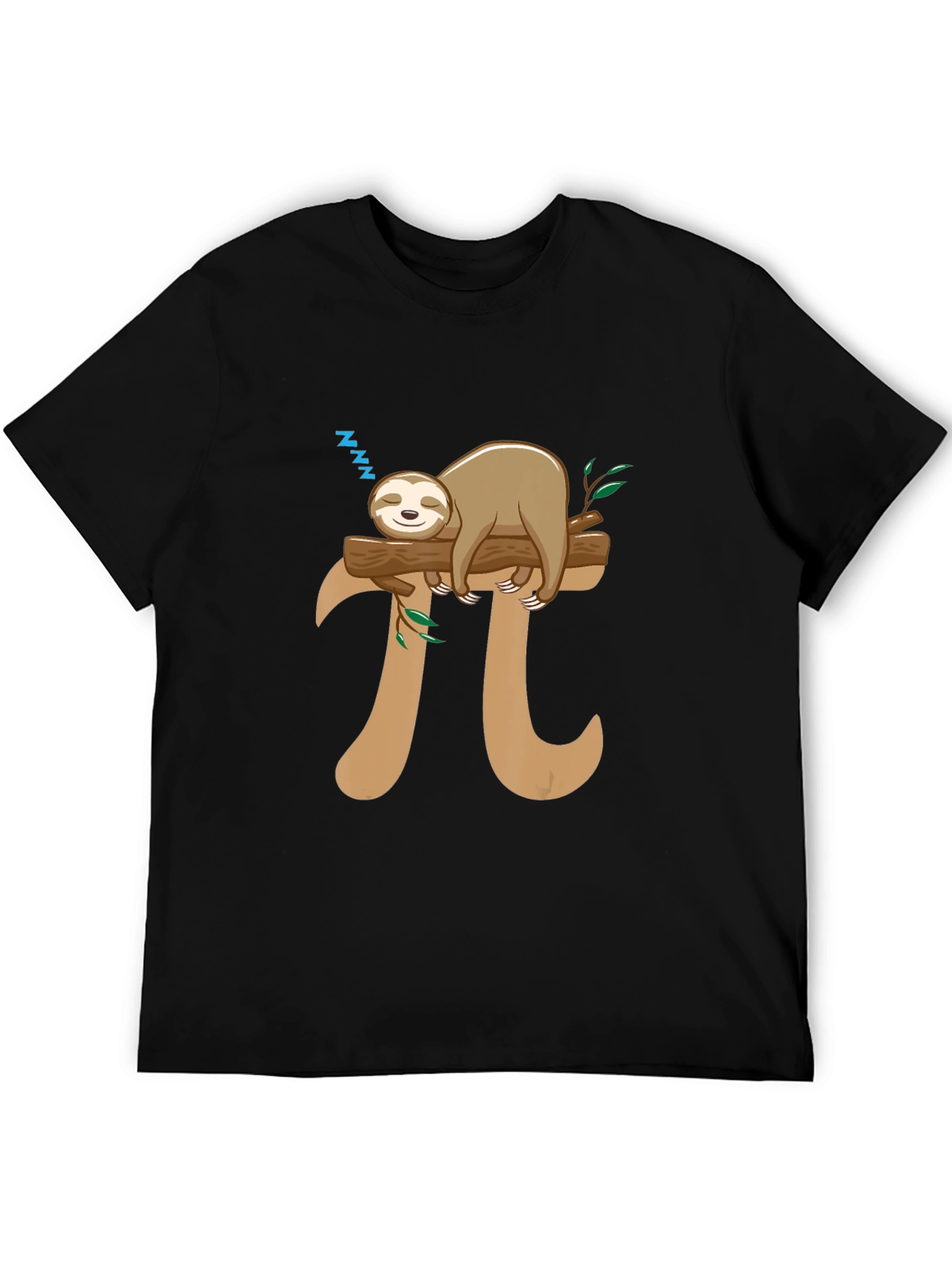 Sloth Nap Pi T-Shirt Funny Math Tee