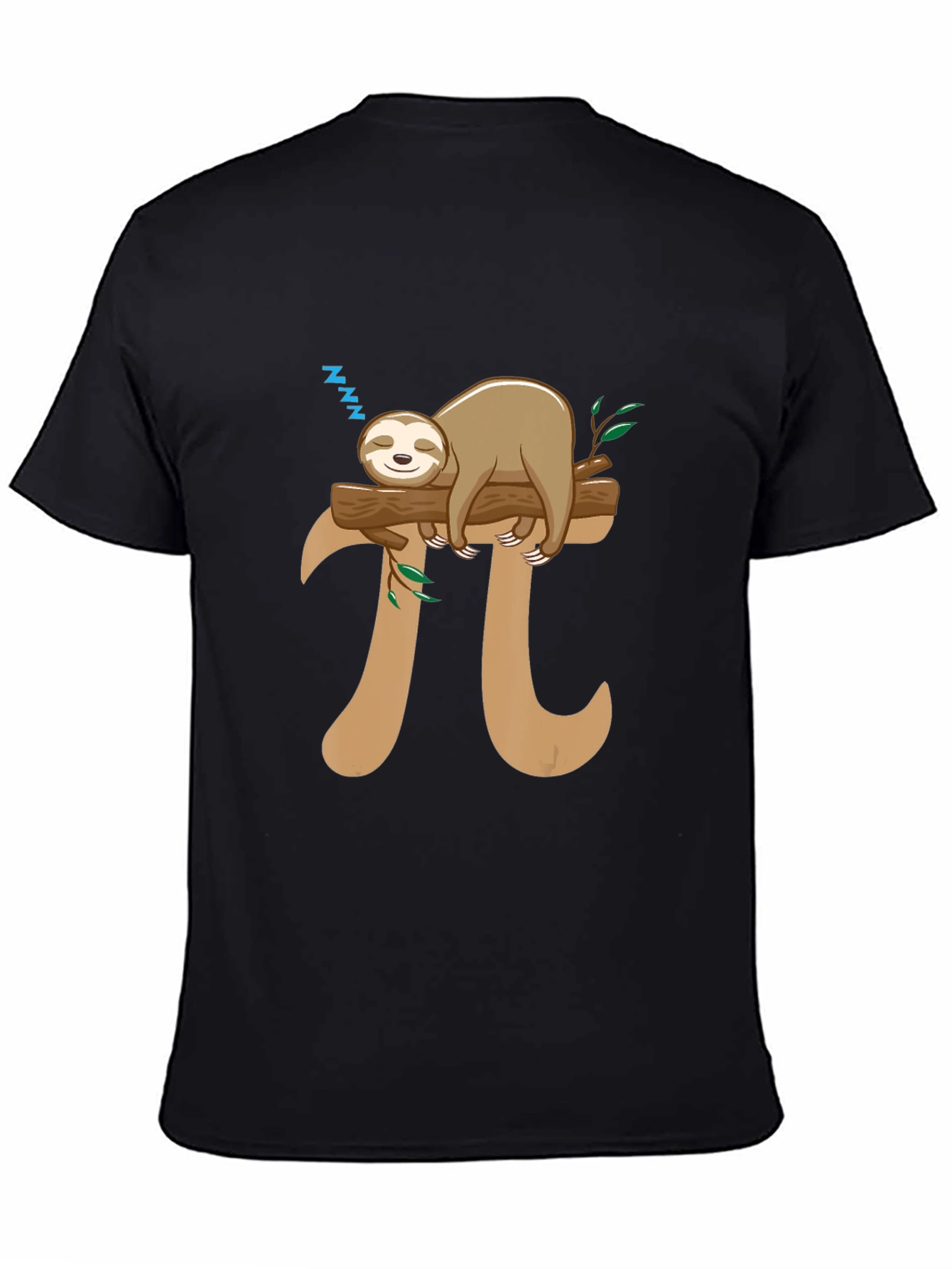 Sloth Nap Pi T-Shirt Funny Math Tee