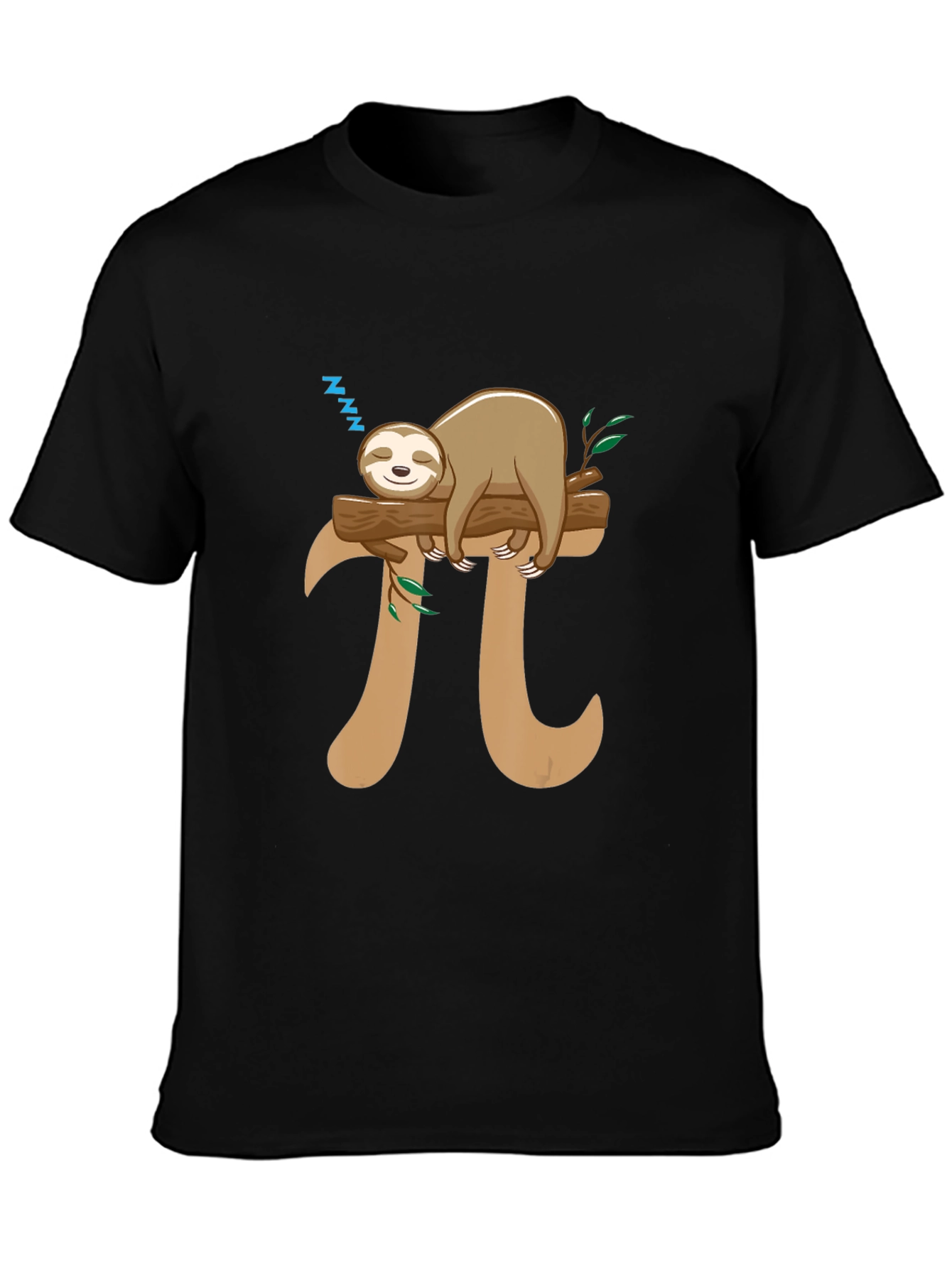 Sloth Nap Pi T-Shirt Funny Math Tee