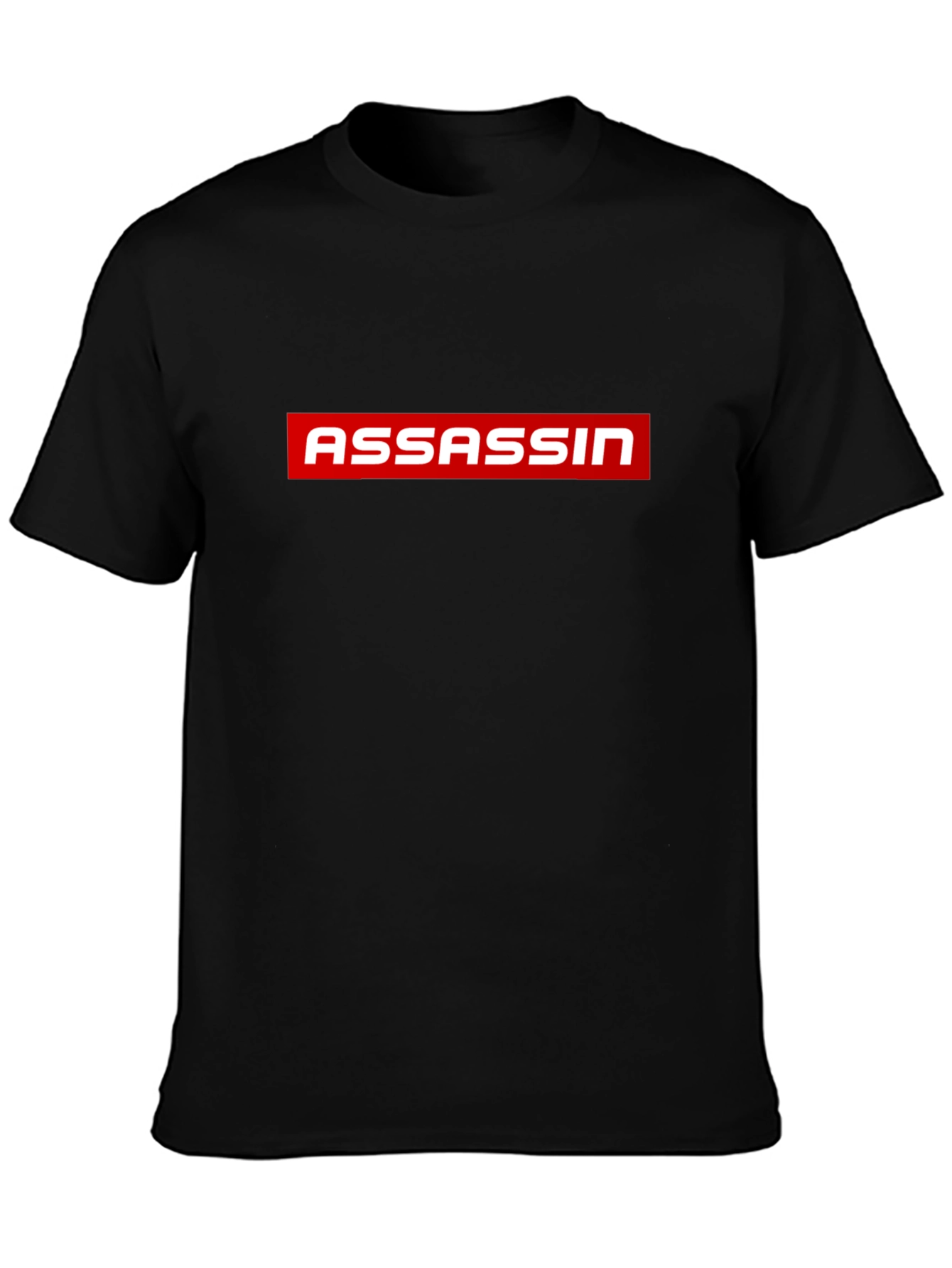 Assassin Graphic Print Mens Black T-Shirt