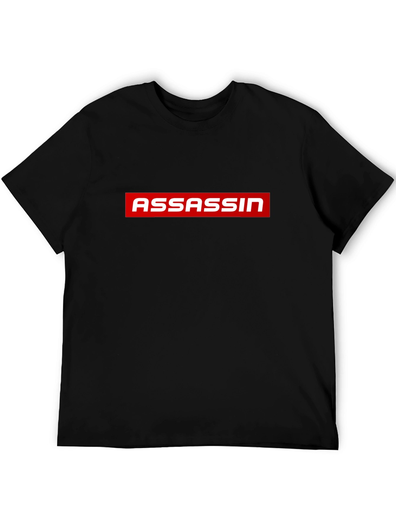 Assassin Graphic Print Mens Black T-Shirt