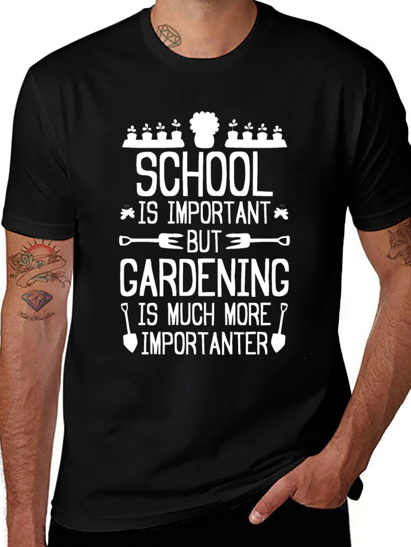 Gardening is Importanter Graphic Tee