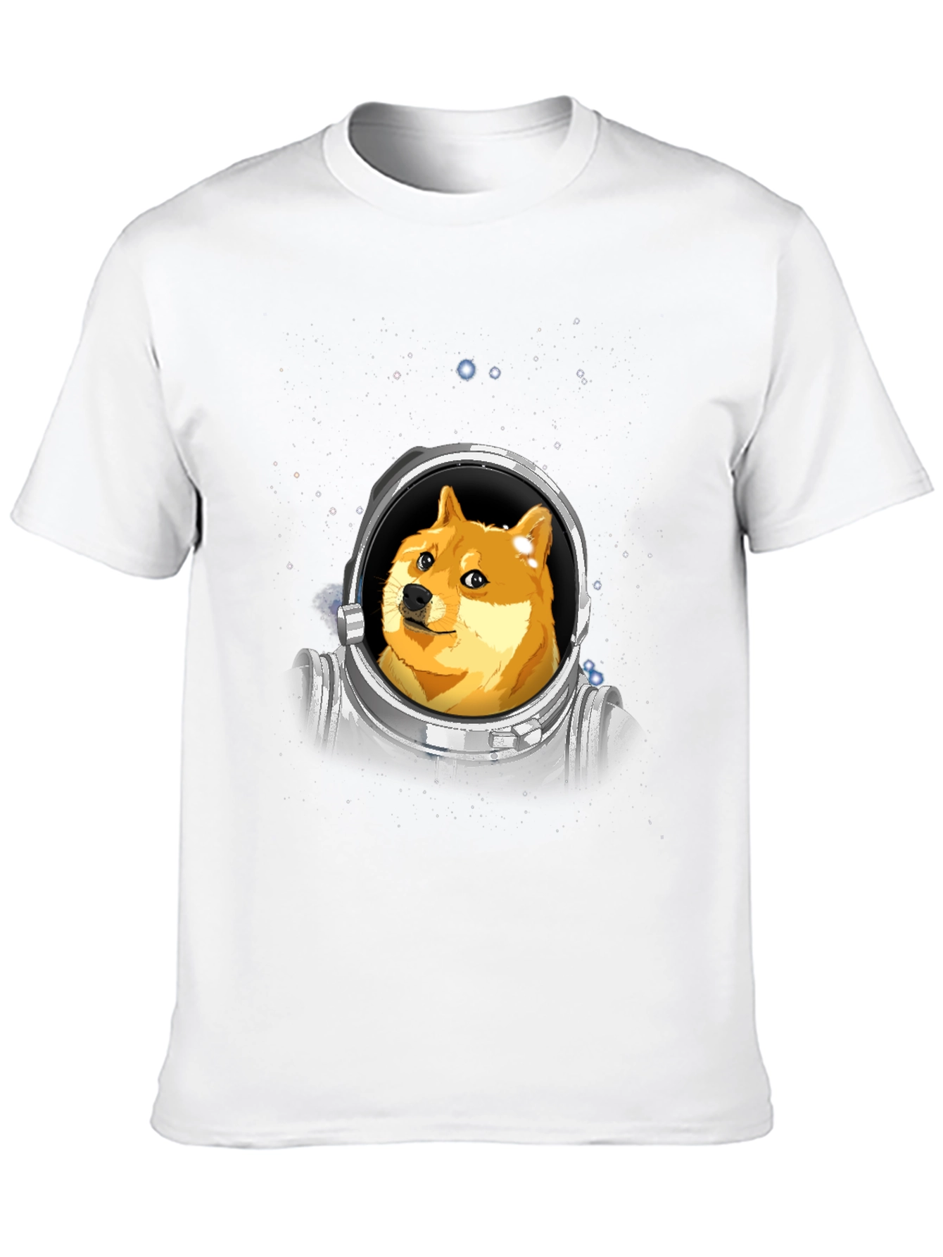 Doge Astronaut Black T-Shirt - Crypto Meme Tee