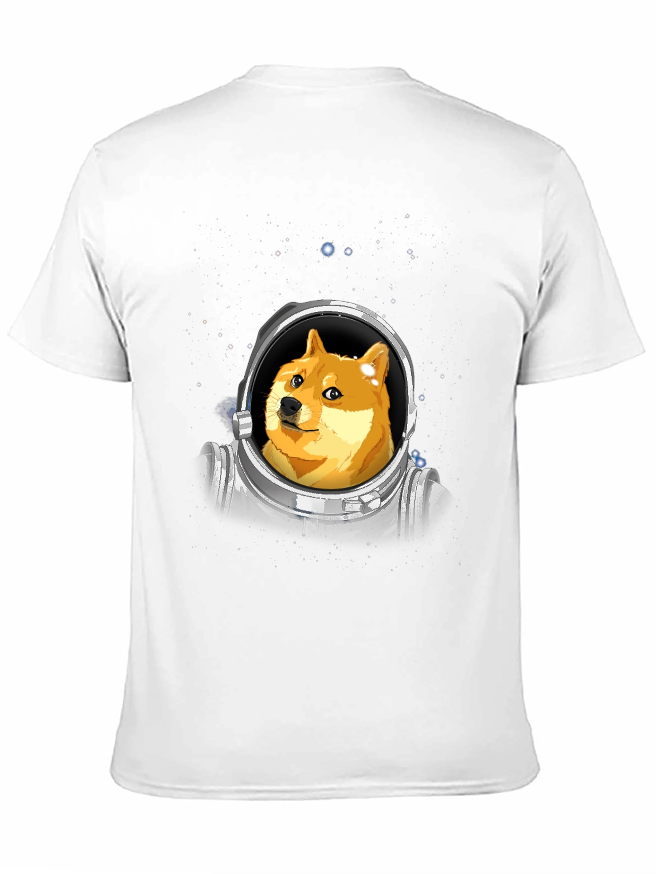 Doge Astronaut Black T-Shirt - Crypto Meme Tee