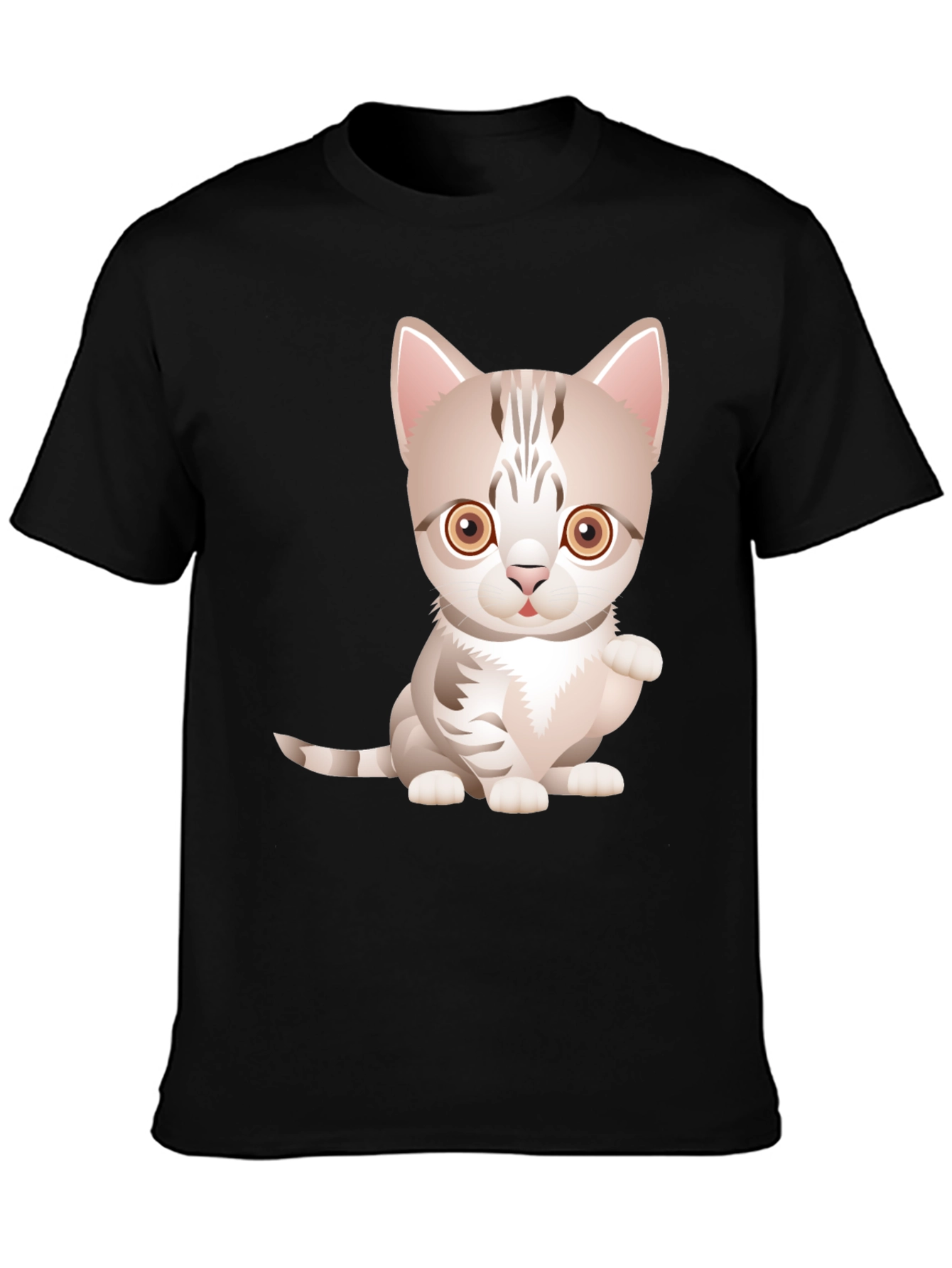 Cute Kitten Graphic Tee - Soft Cotton Blend