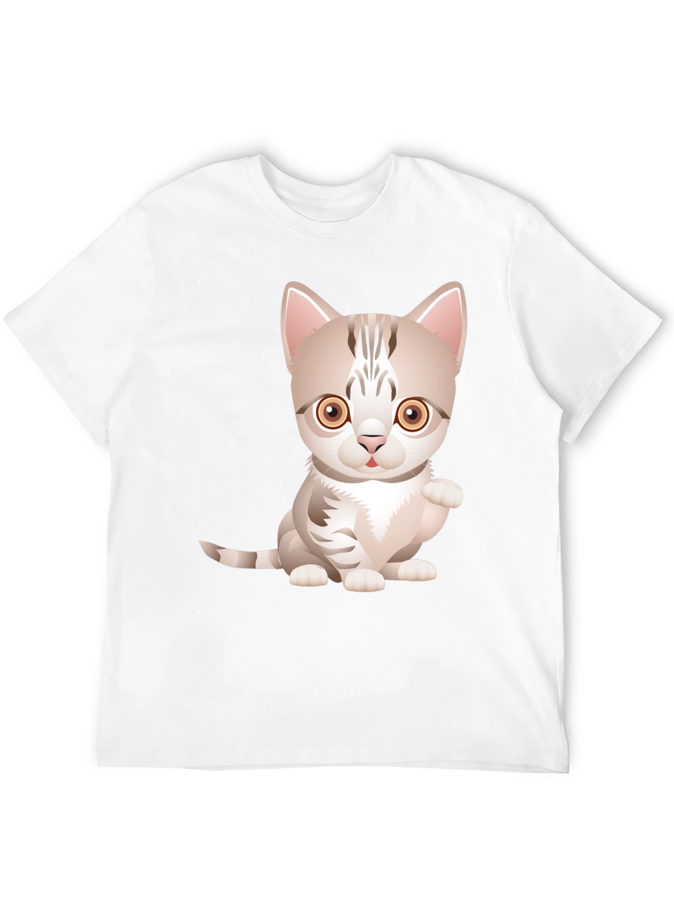 Cute Kitten Graphic Tee - Soft Cotton Blend