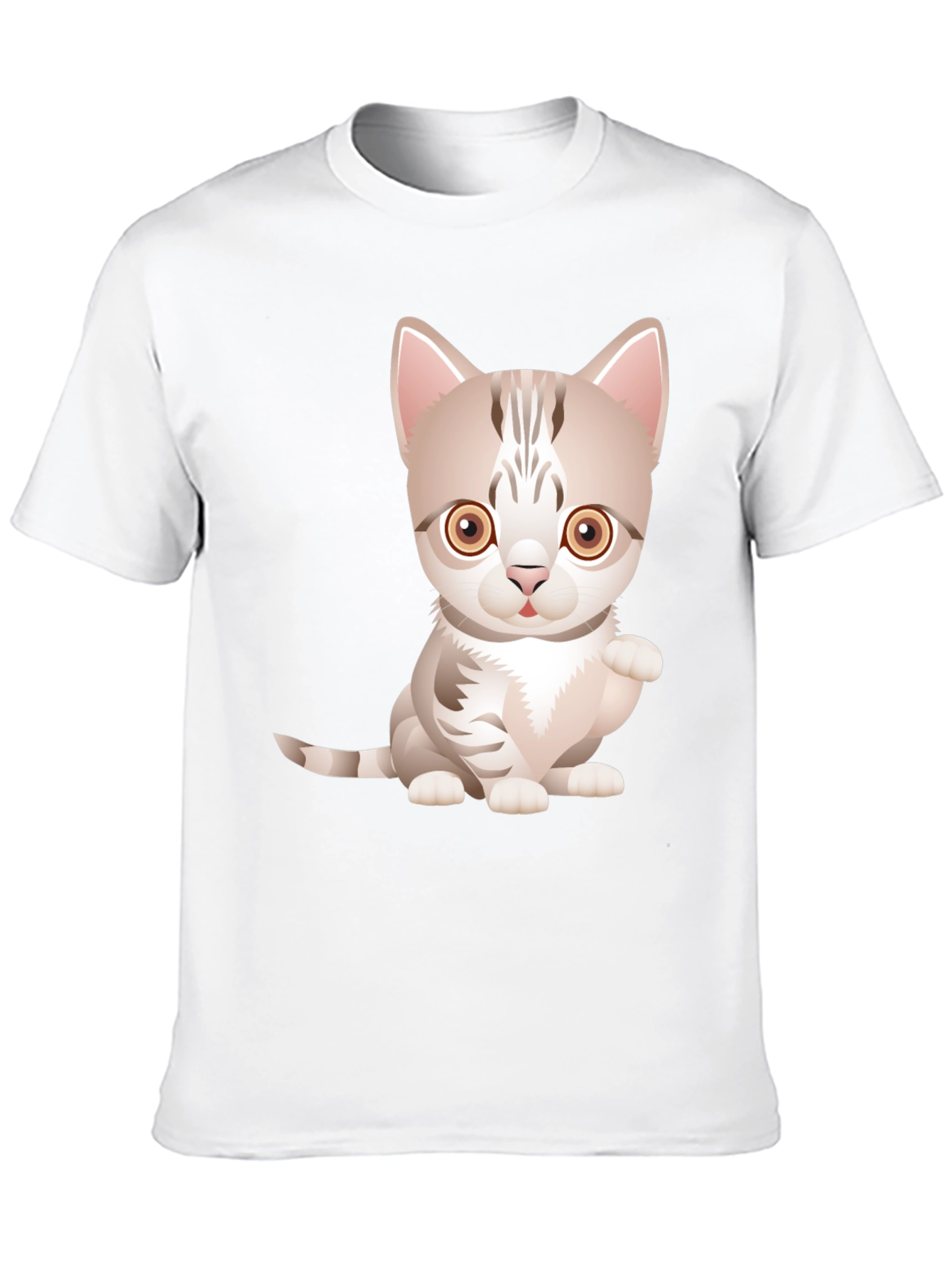 Cute Kitten Graphic Tee - Soft Cotton Blend