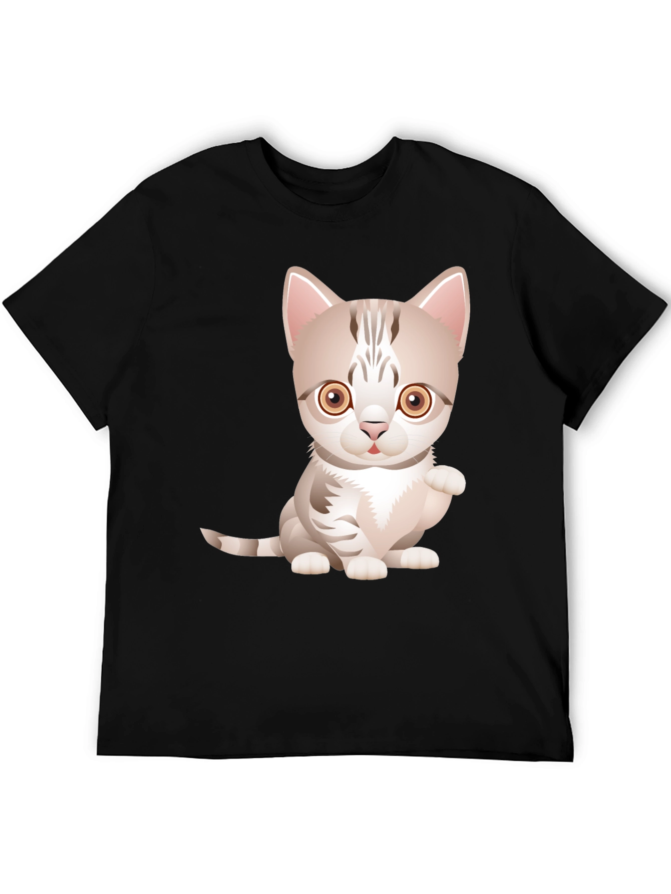 Cute Kitten Graphic Tee - Soft Cotton Blend