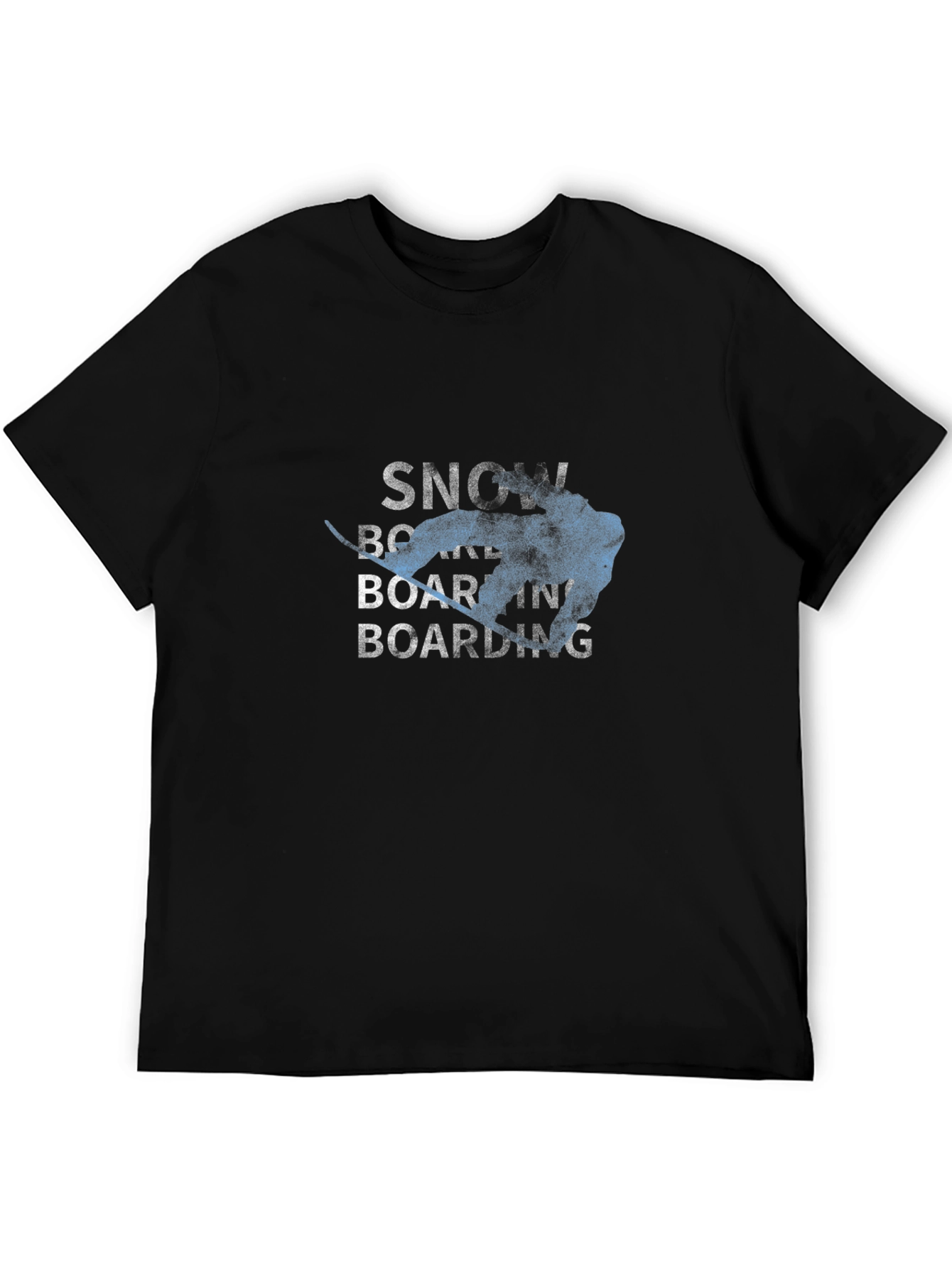 Snowboarding Graphic Tee - Black