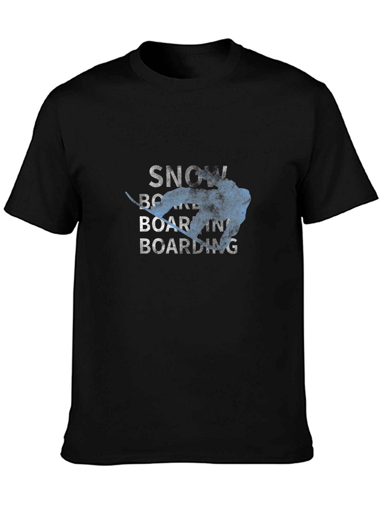 Snowboarding Graphic Tee - Black