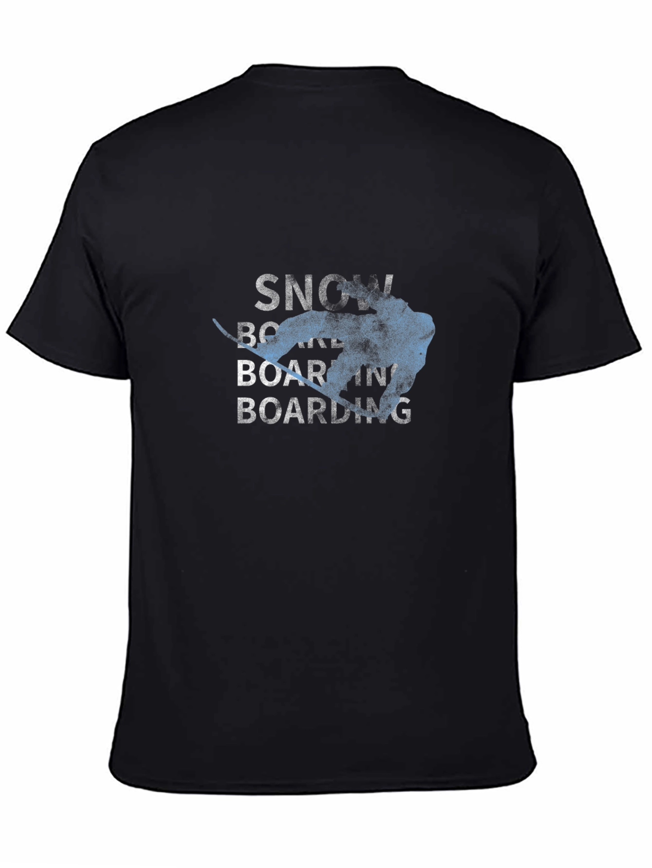 Snowboarding Graphic Tee - Black