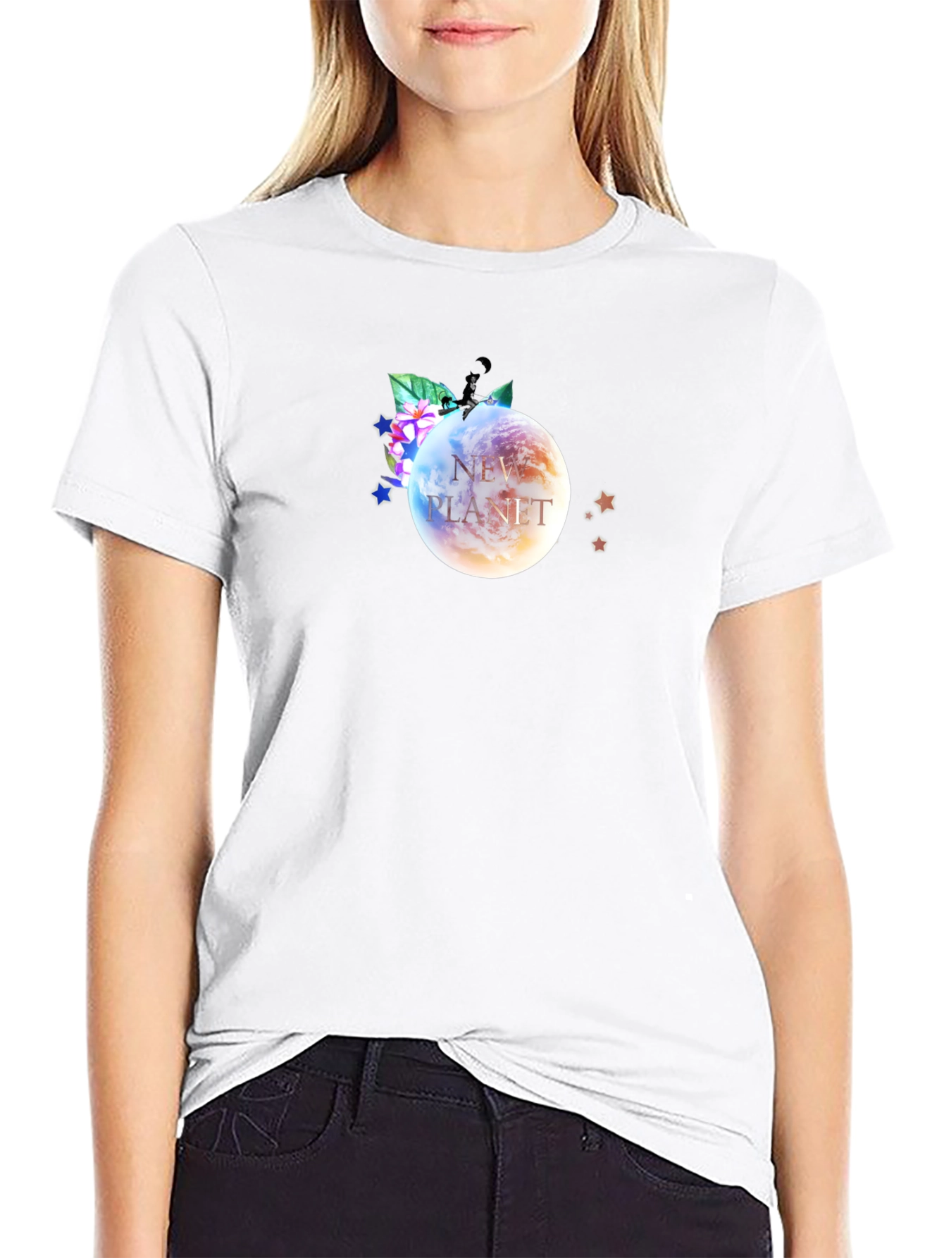 New Planet Graphic T-Shirt - Trendy Design