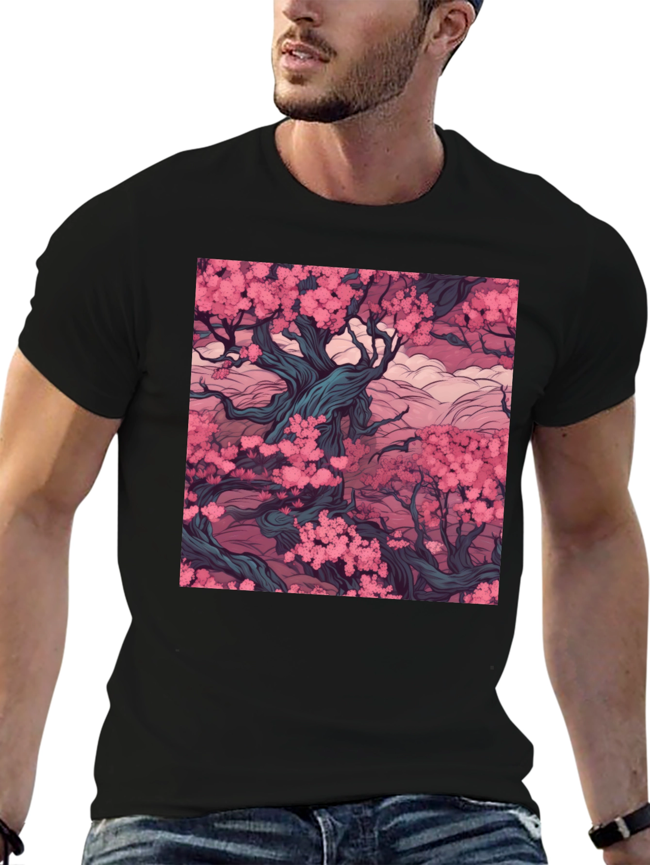 Blossom Tree Black T-Shirt
