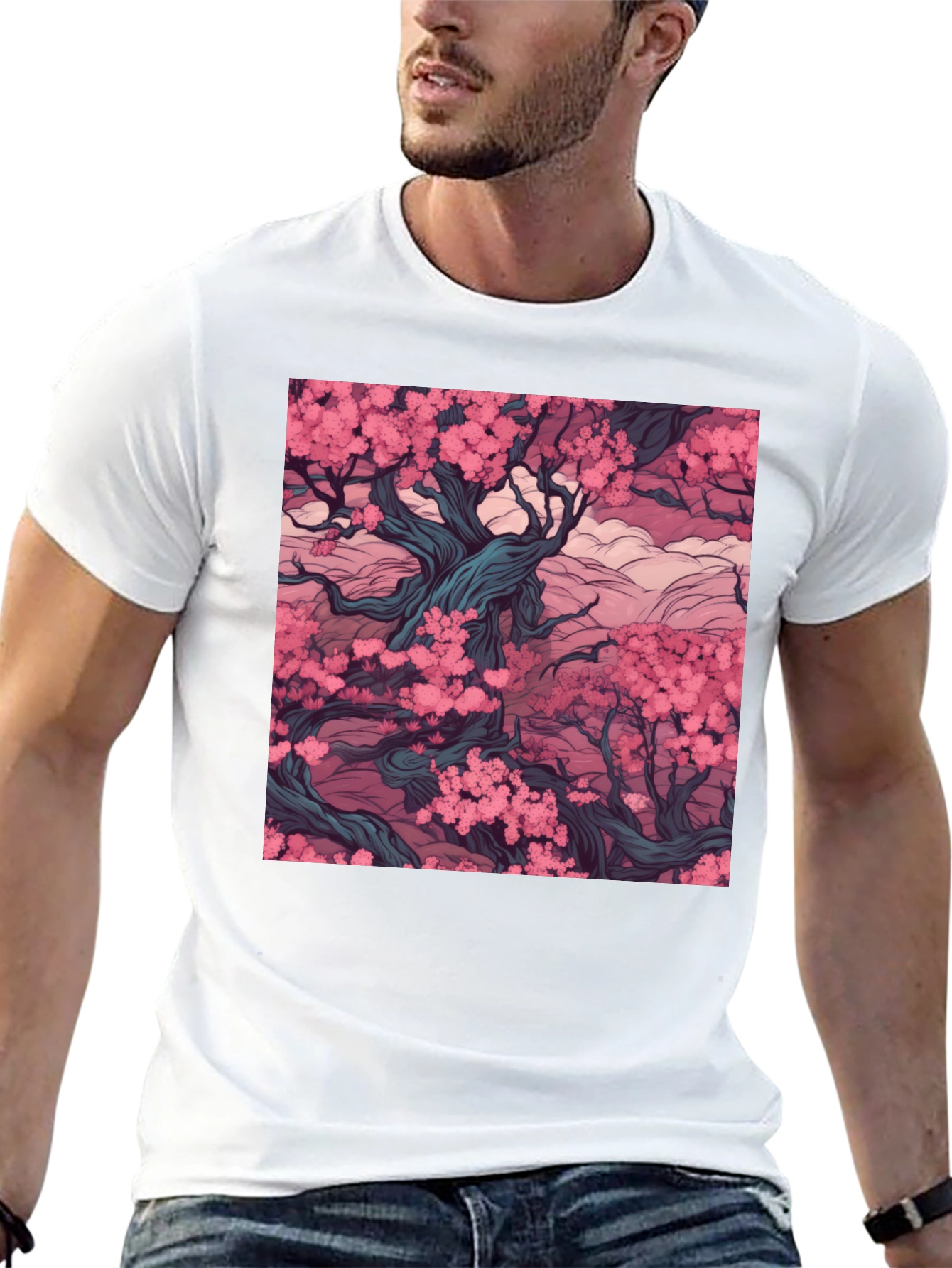 Blossom Tree Black T-Shirt