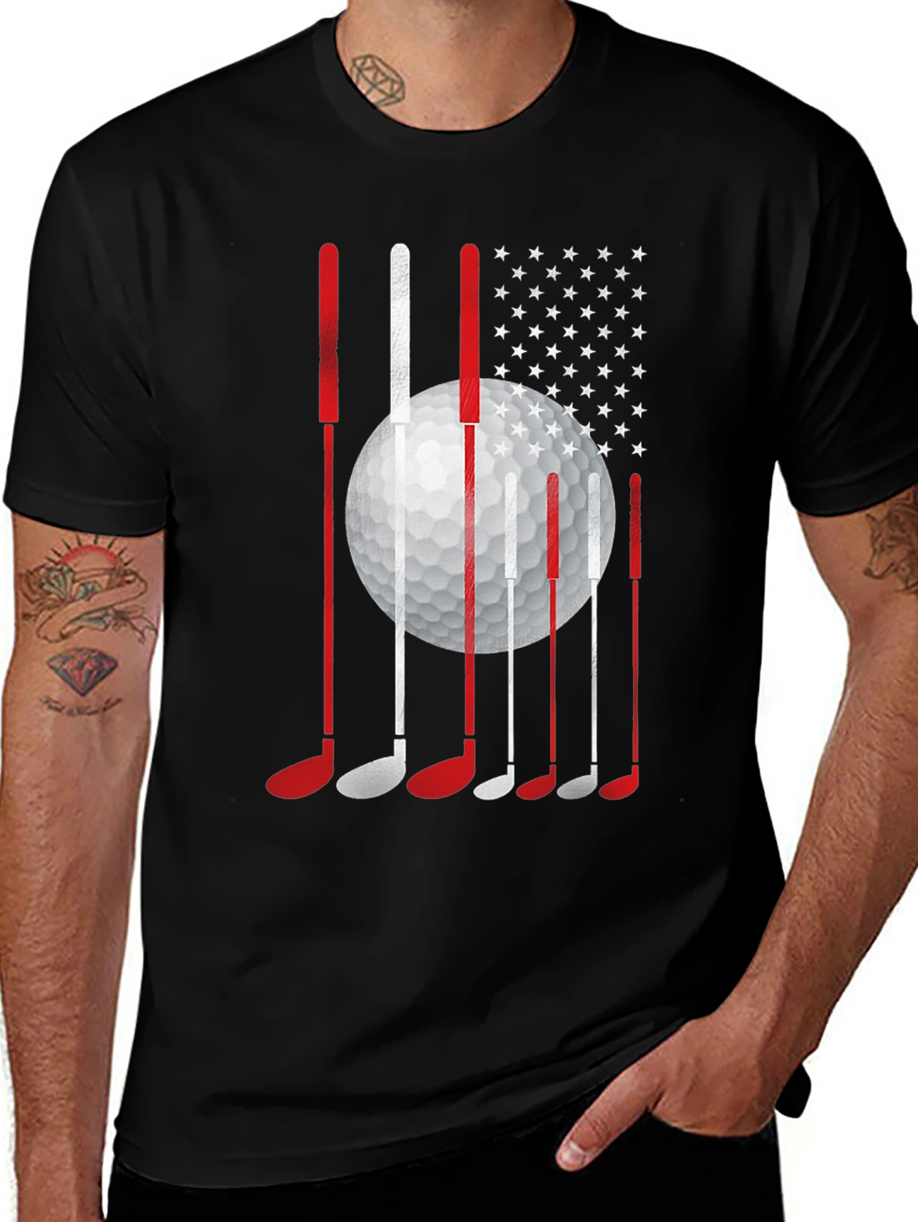 Golf USA Flag Graphic Tee