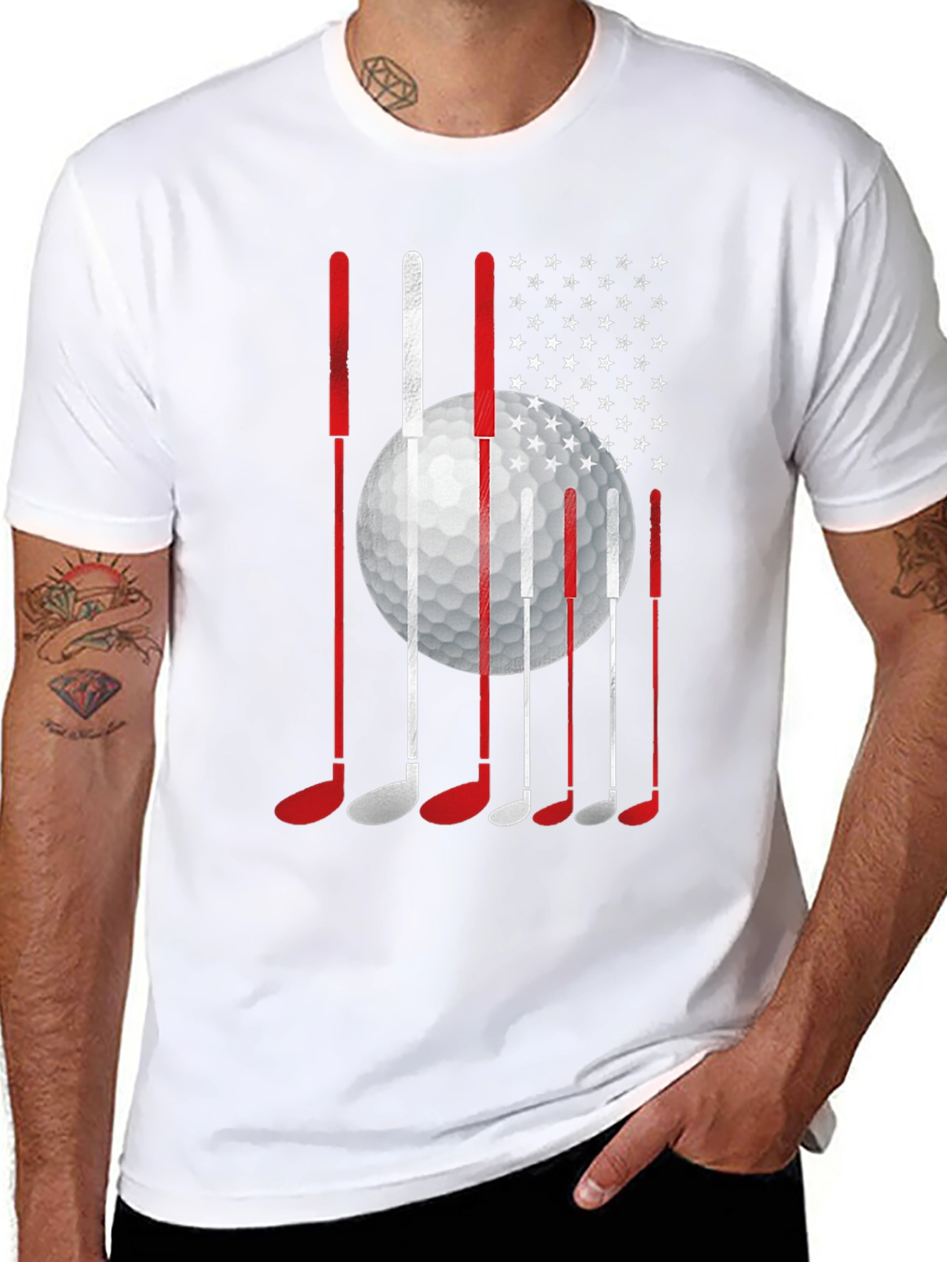 Golf USA Flag Graphic Tee