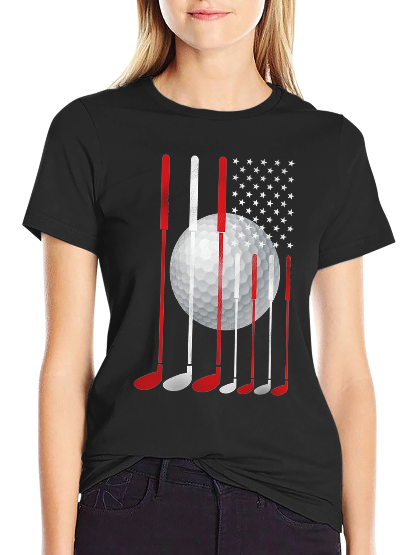 Golf USA Flag Graphic Tee