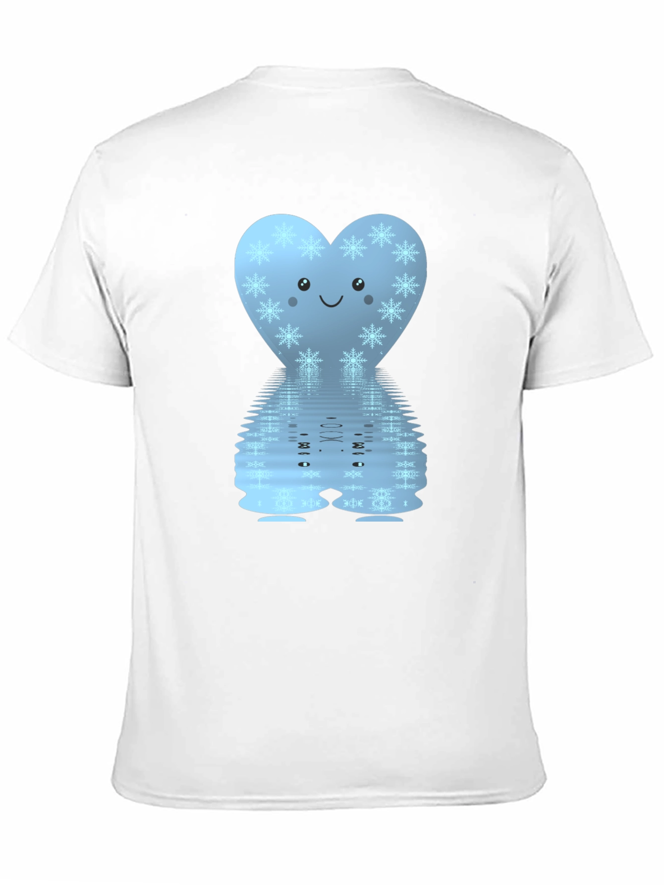 Snowflake Heart Reflective Graphic T-Shirt