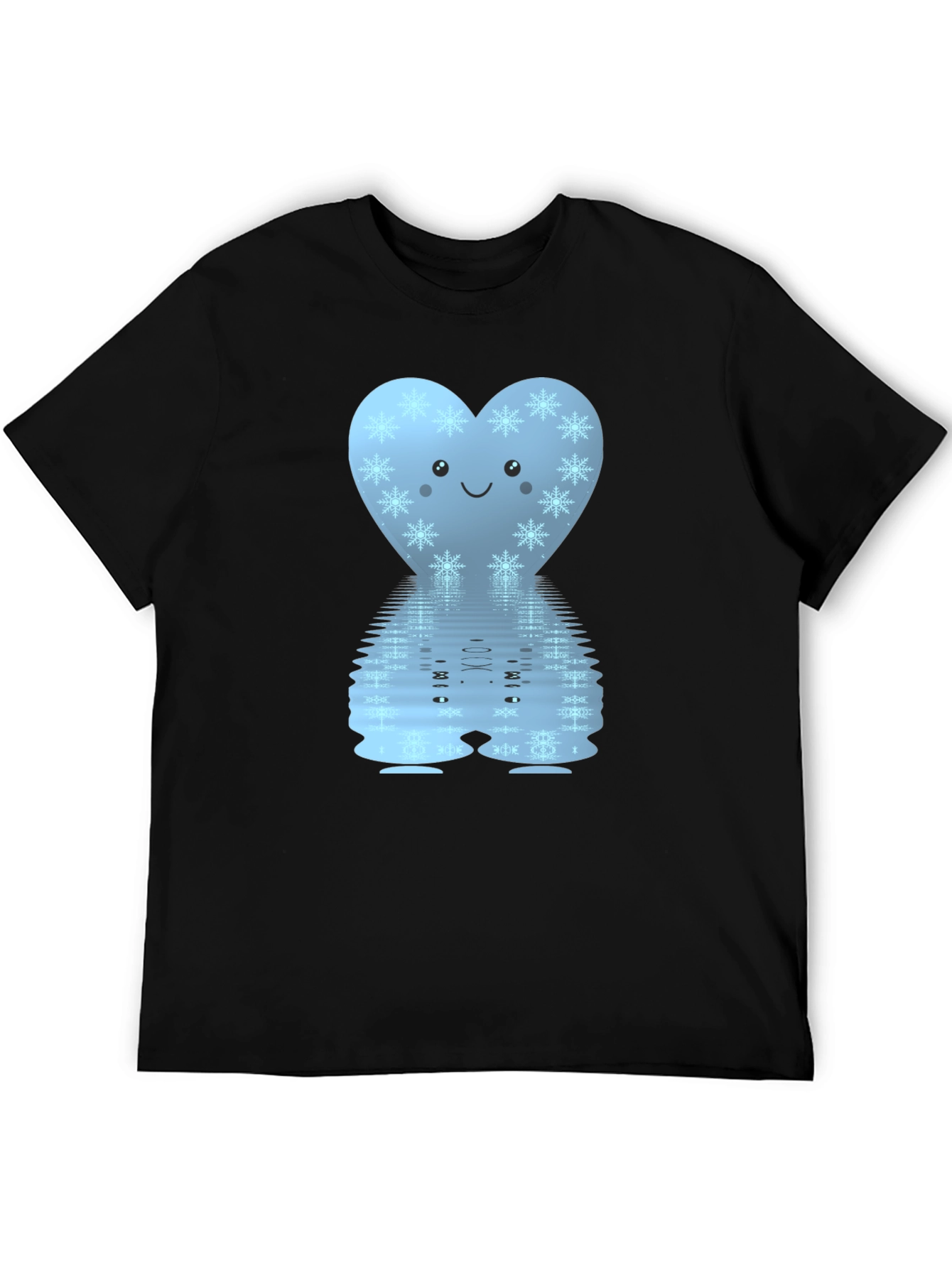 Snowflake Heart Reflective Graphic T-Shirt
