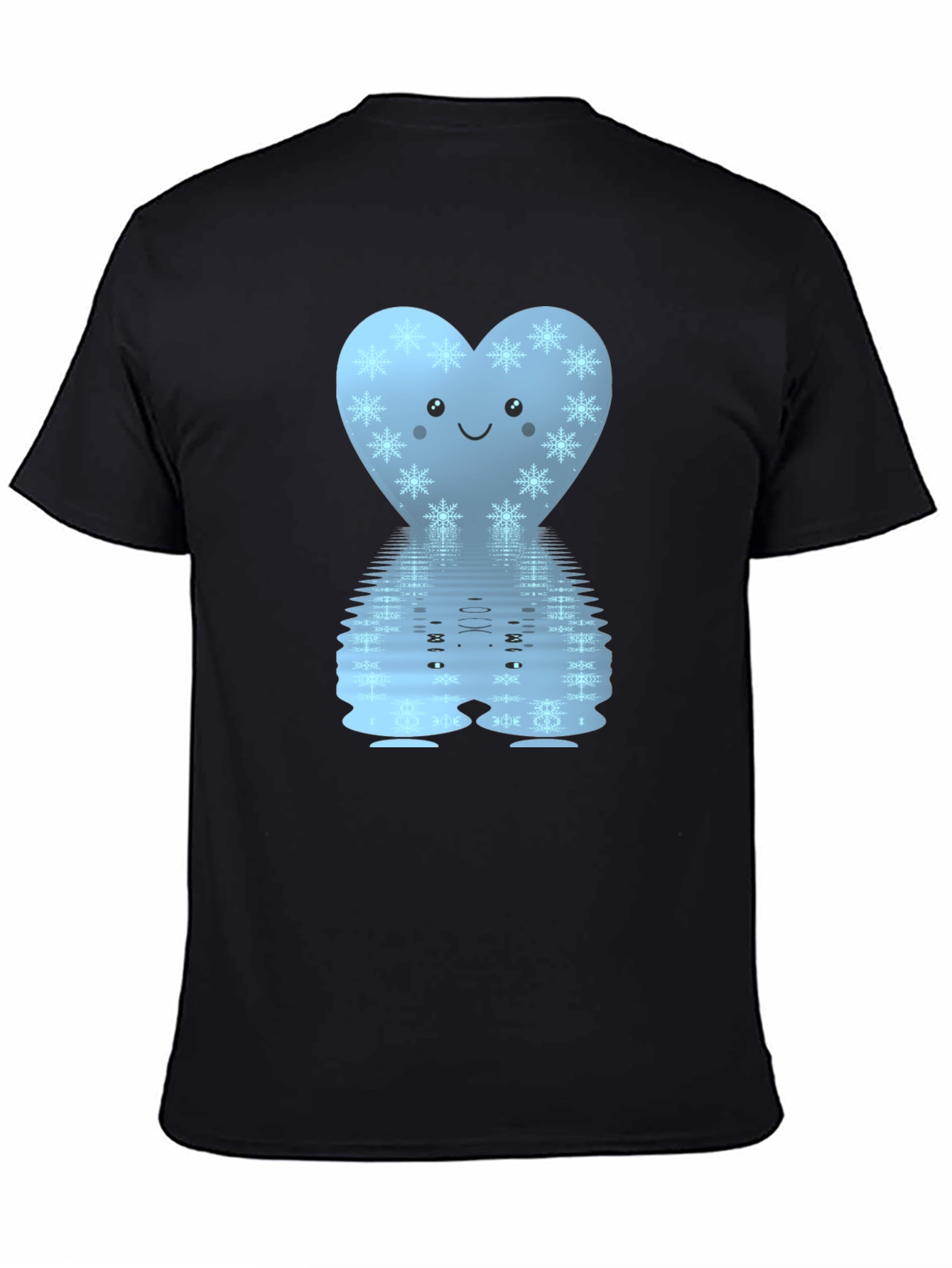 Snowflake Heart Reflective Graphic T-Shirt