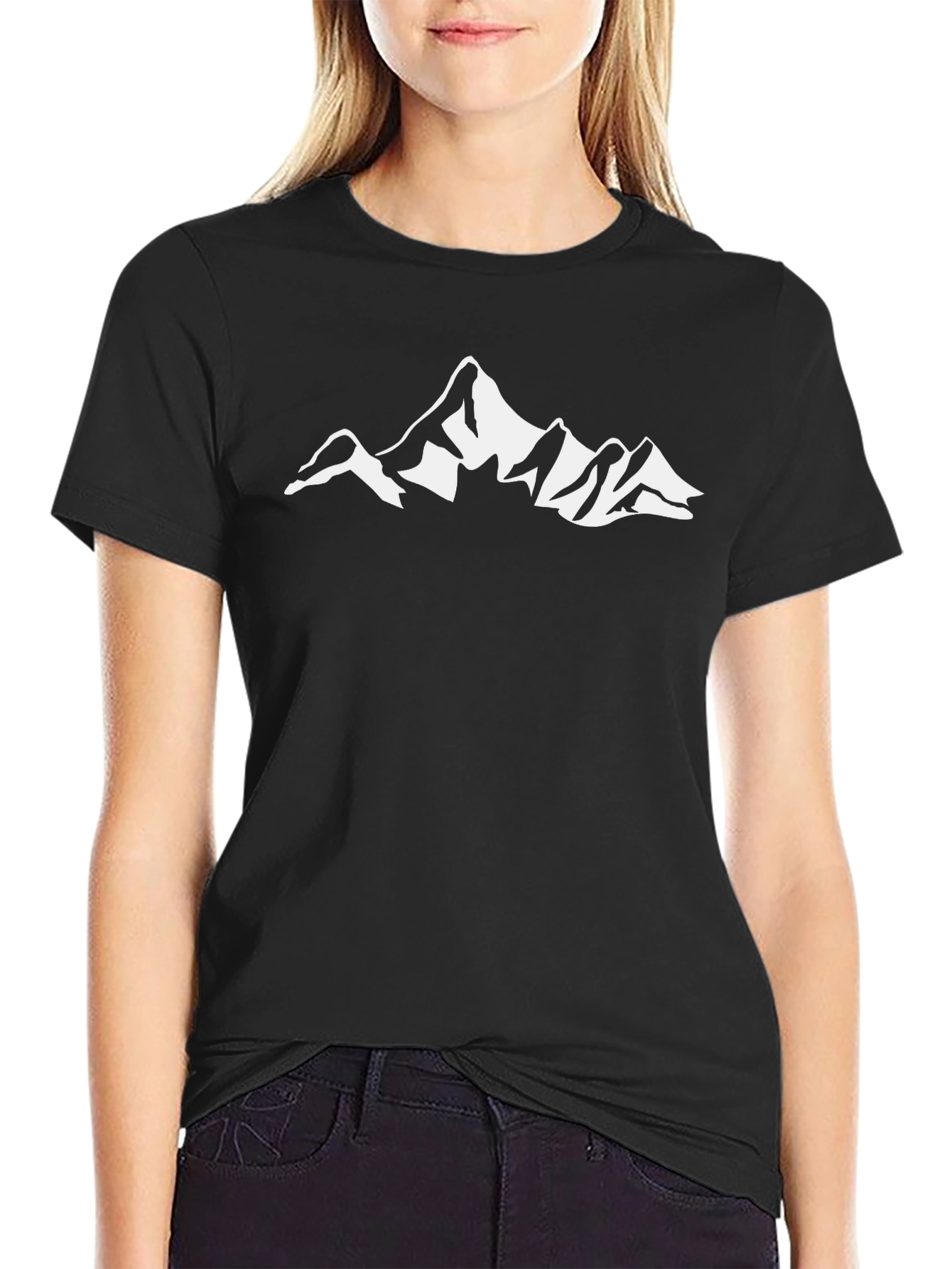 Mountain Graphic Black T-Shirt