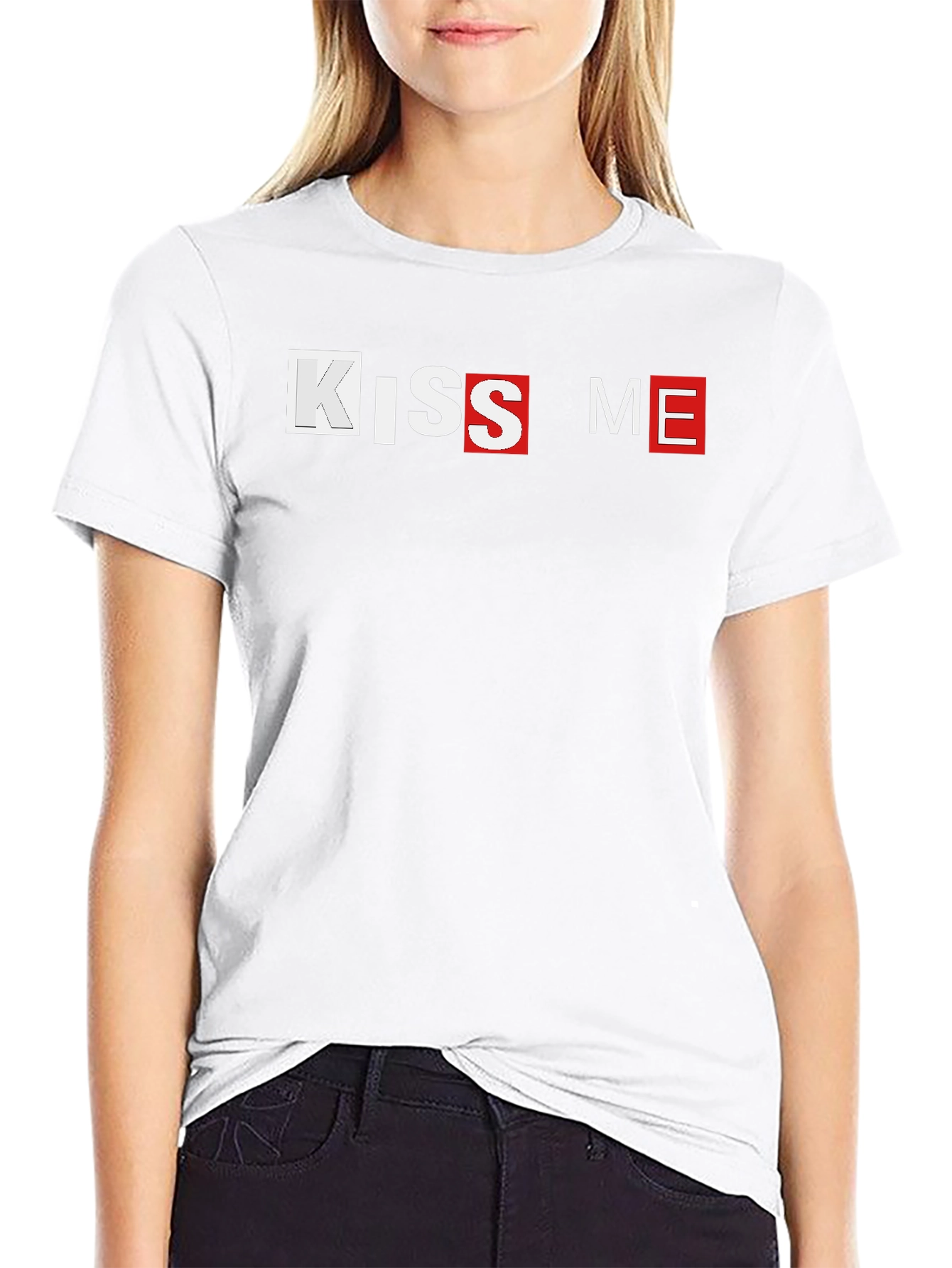 Kiss Me Graphic T-Shirt - Unique Design