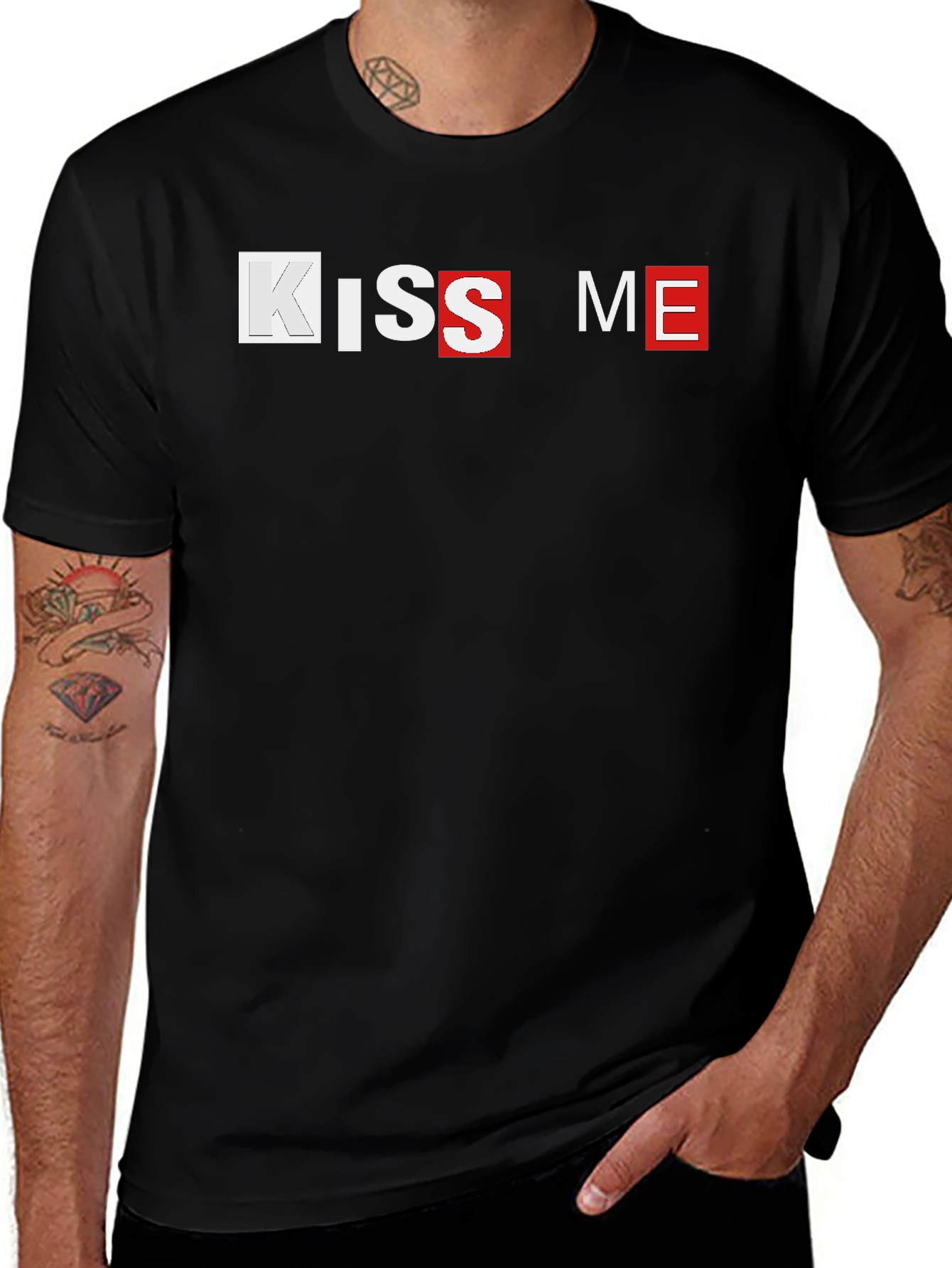 Kiss Me Graphic T-Shirt - Unique Design
