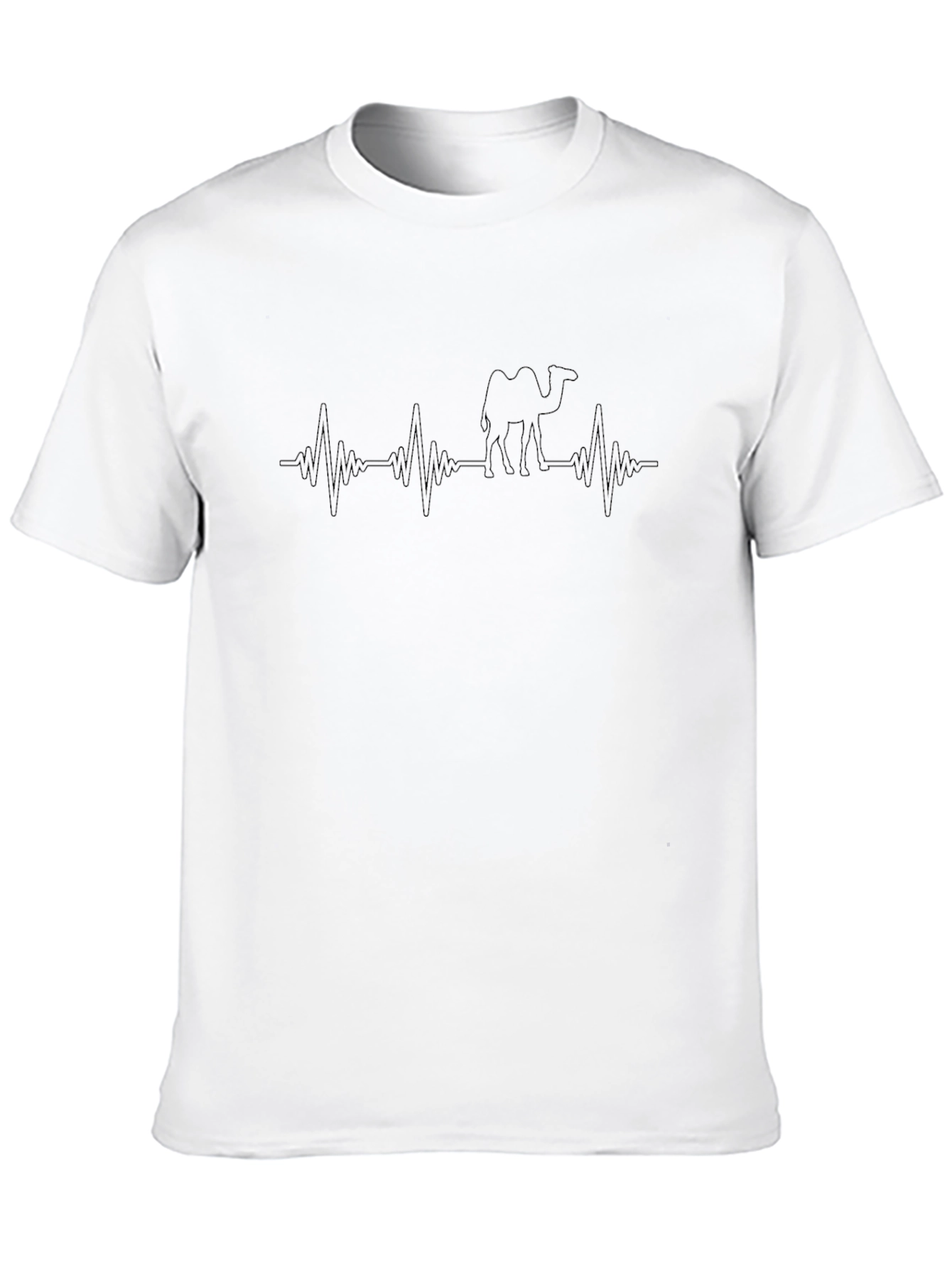 Heartbeat Camel T-Shirt - Black