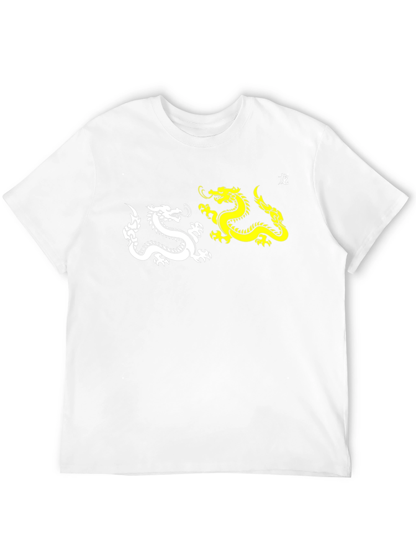 Yin Yang Dragon Graphic Tee - Black