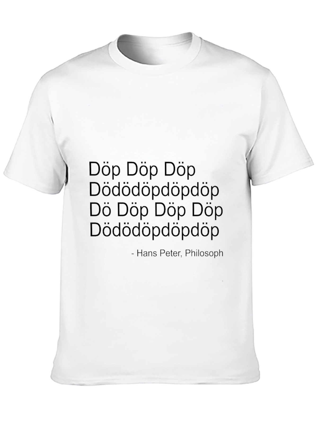 Döp Döp Graphic Tee - Unisex Black T-Shirt