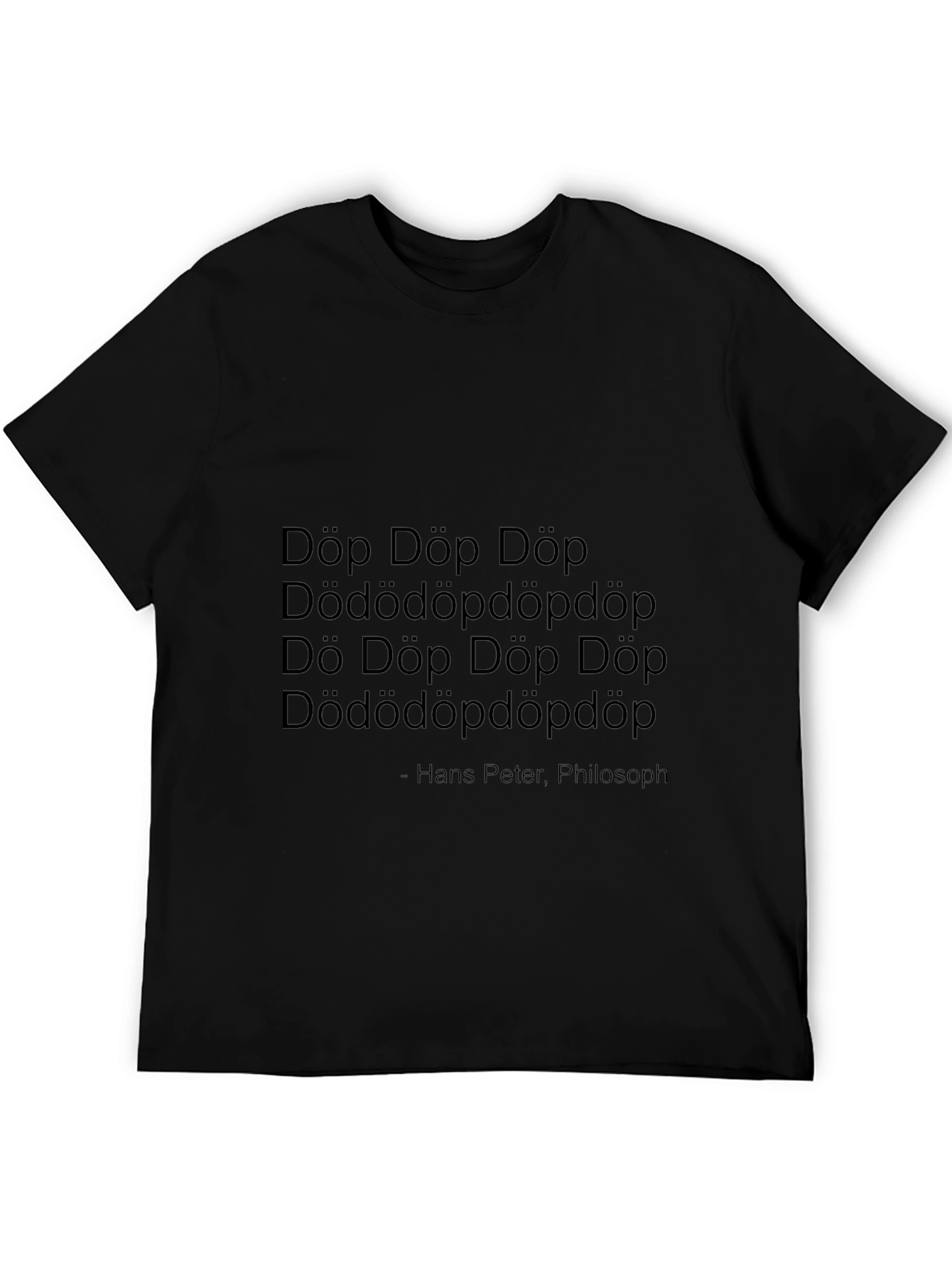 Döp Döp Graphic Tee - Unisex Black T-Shirt