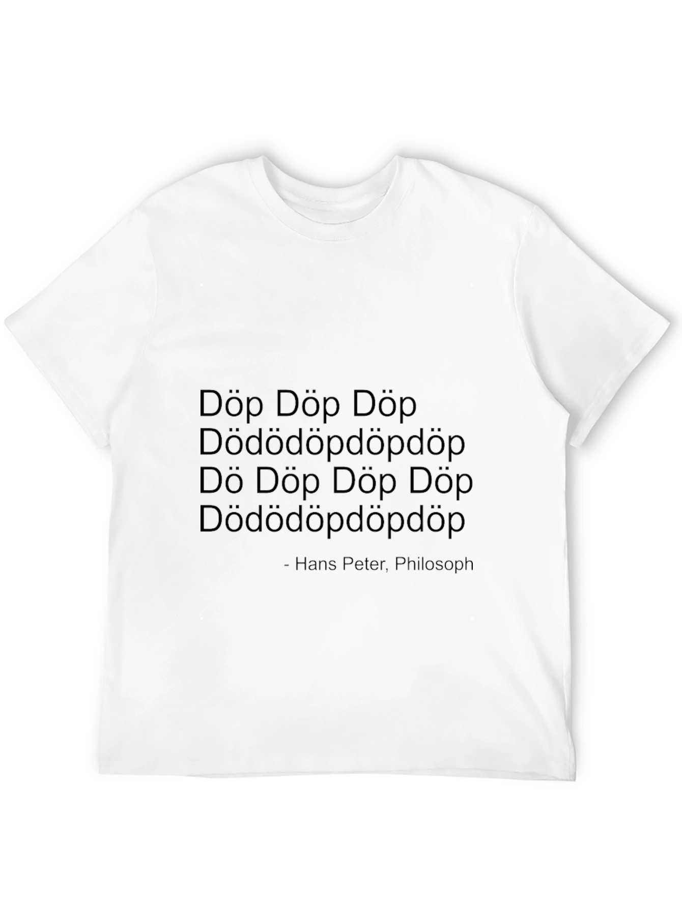 Döp Döp Graphic Tee - Unisex Black T-Shirt