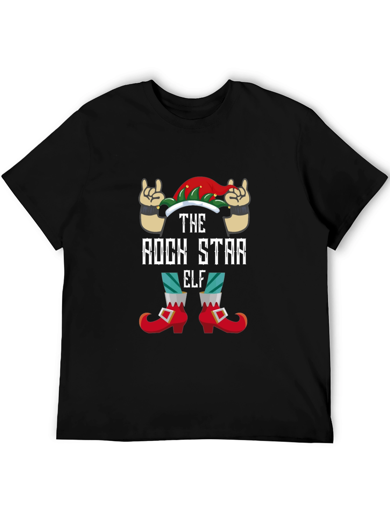 Rock Star Elf Graphic Tee
